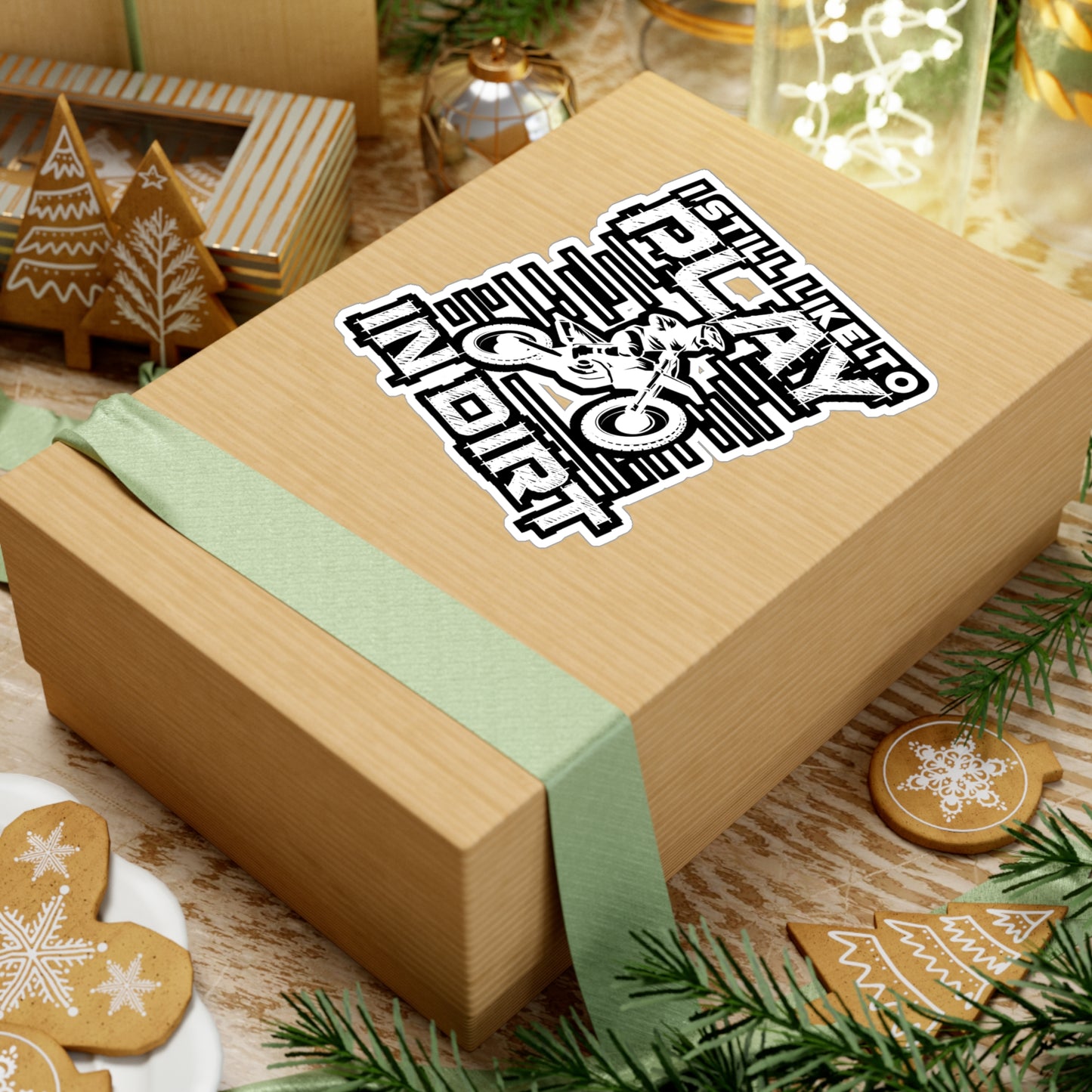 Like to Play In Dirt - Dirt bike Sticker for Laptop Sticker. Water Bottle Sticker, Vinyl Dirt biker Decal - Dirt bike Gift