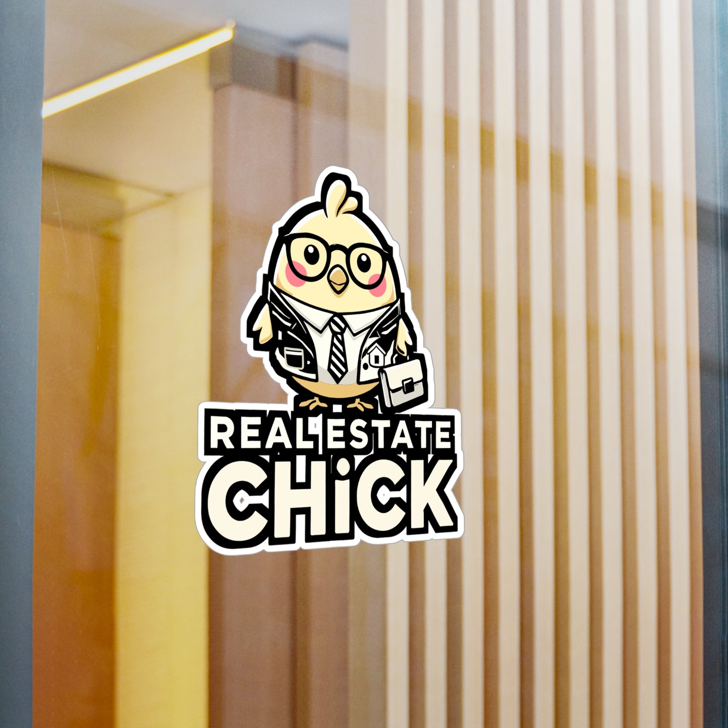 Real Estate Chick - Realtor Sticker for Laptop Sticker. Water Bottle Sticker, Vinyl Real estate Decal - Realtor Gift
