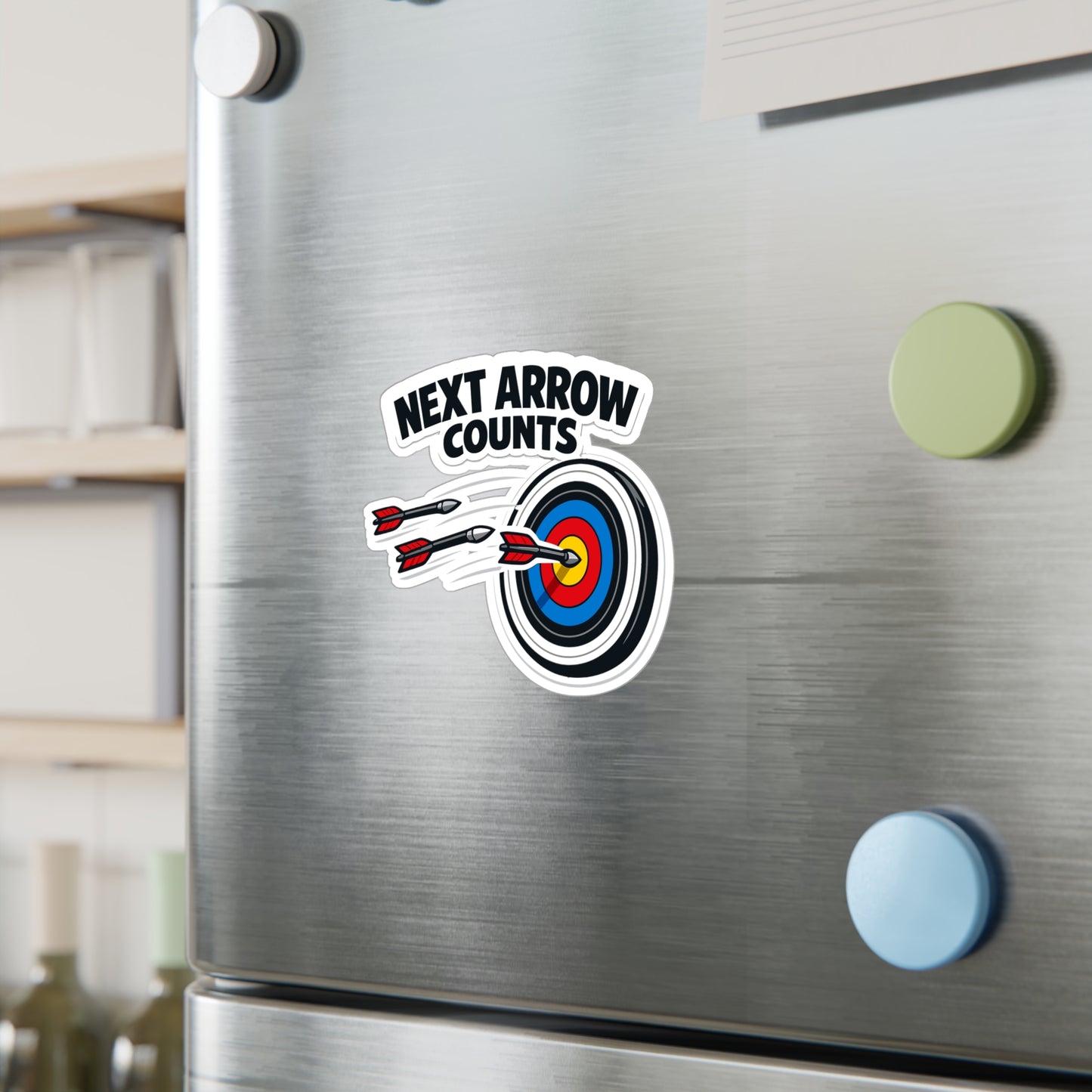 Archery Sticker Next Arrow Counts Vinyl Waterproof Decals for Laptop Water Bottle, Archer Hunting Shoot Gear