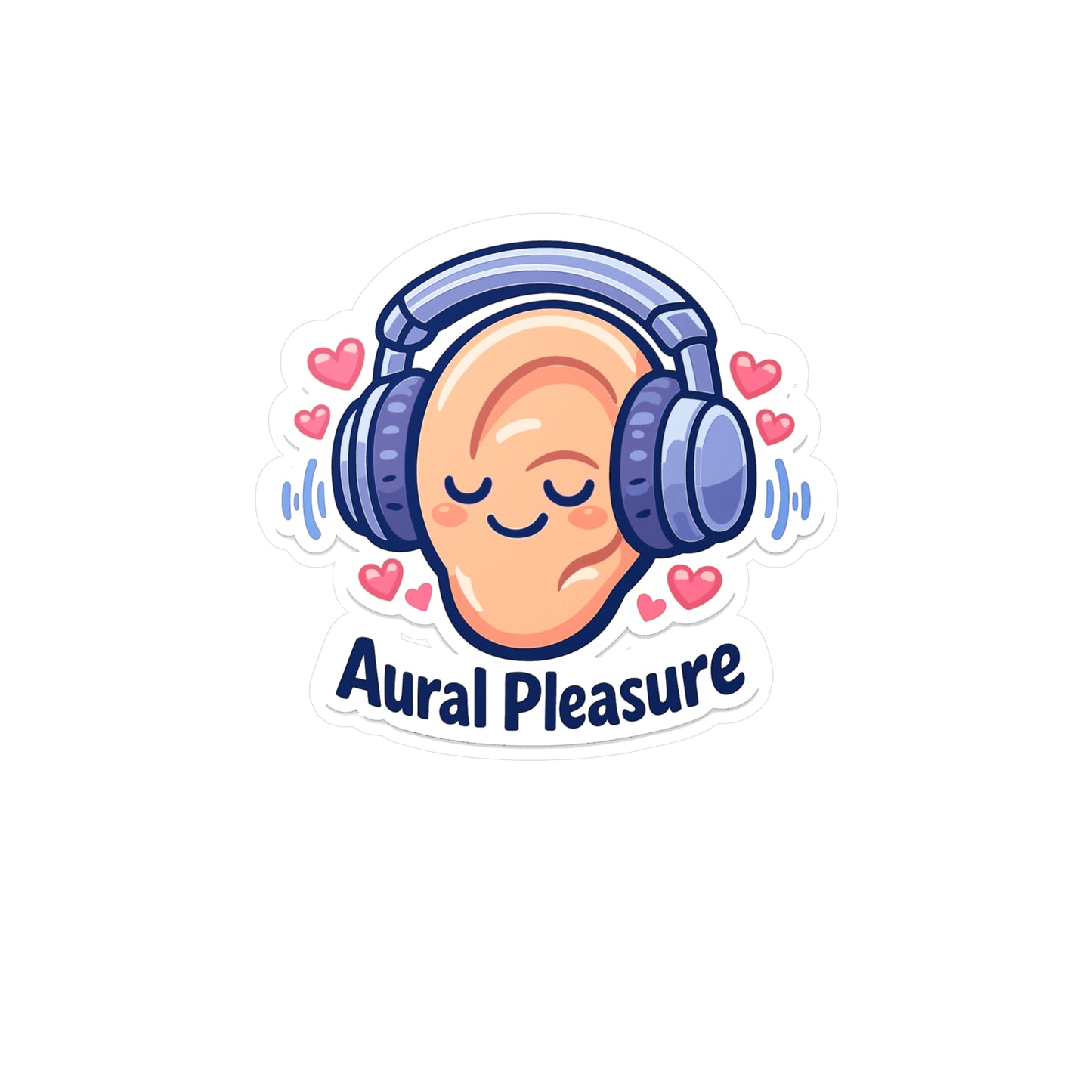 Audio Engineer Sticker Aural Pleasure Design, Waterproof Vinyl Decals for Laptop or Monitor by Sound Engineer Audio Technician