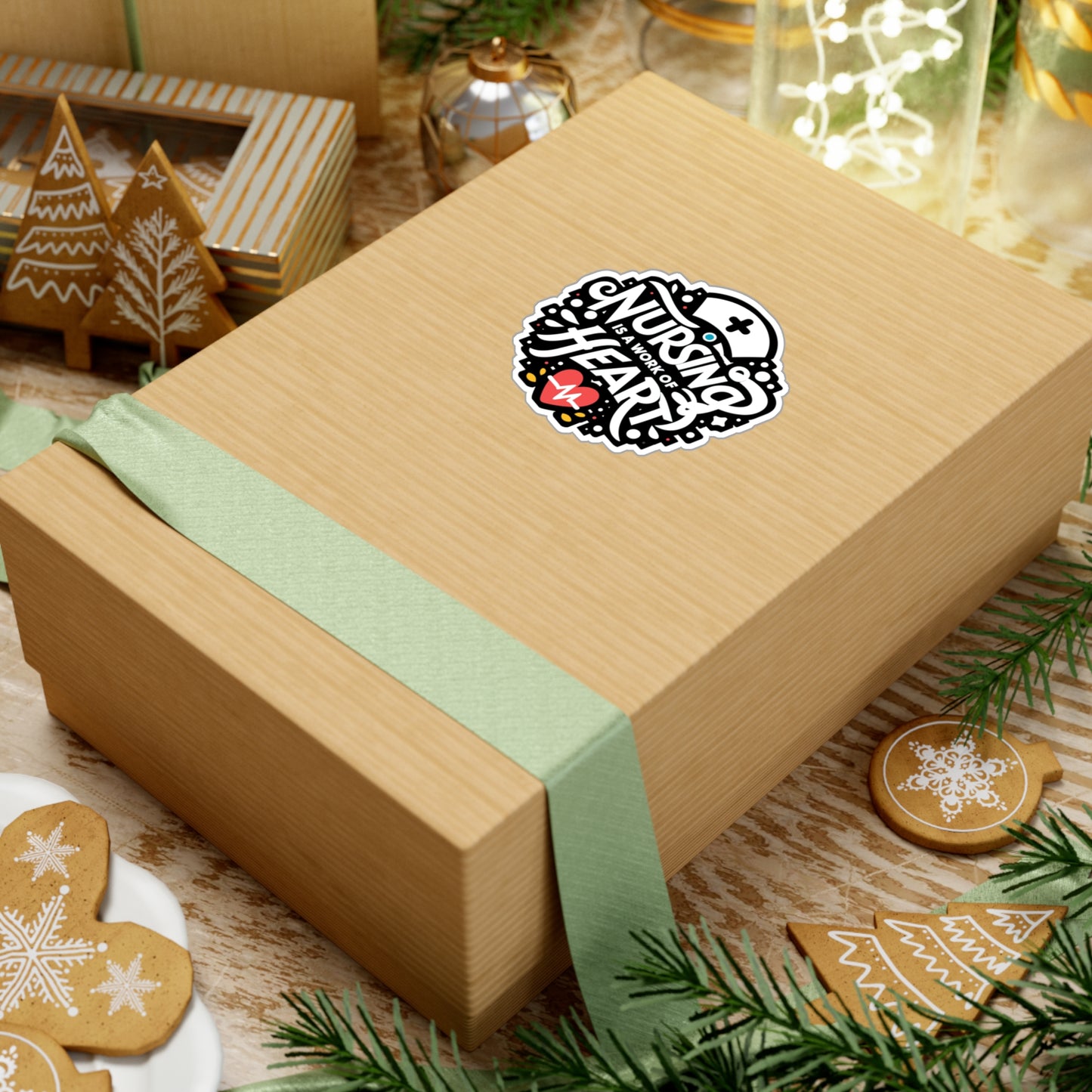 Nursing is a work of heart   - Nurse Sticker for Laptop Sticker. Water Bottle Sticker, Vinyl Nursing-student Decal - Nurse Gift