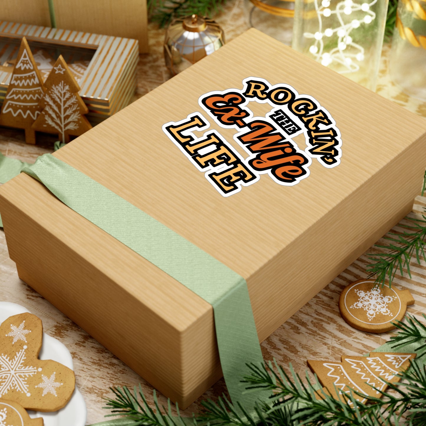 Rockin' the Ex-Wife Life | Divorce Sticker | Separation Decals | Alimony Laptop Sticker | Divorce Gift | Separation Gift