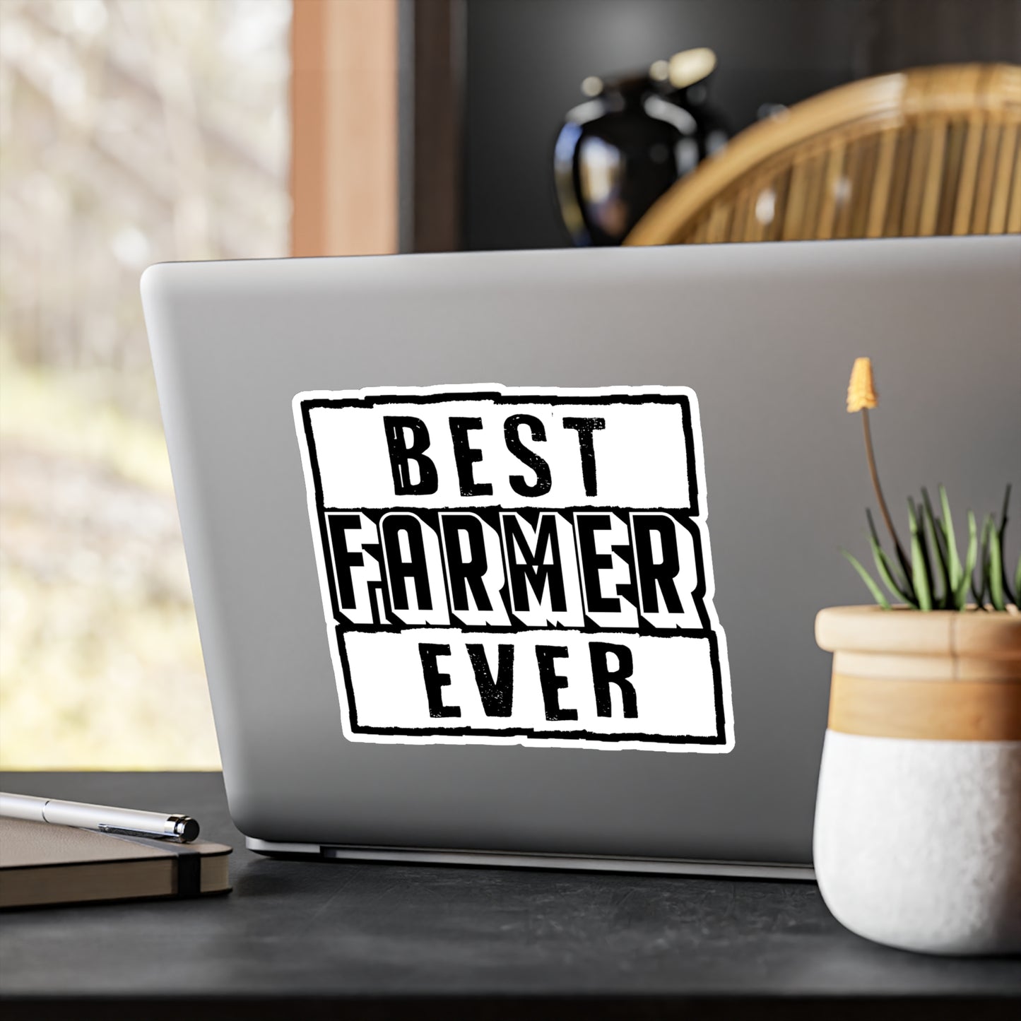 Best Farmer Ever - Farmer Sticker for Car Window Laptop Sticker. Water Bottle Sticker, Vinyl Farm Decal, Farming Sticker - Farmer Gift