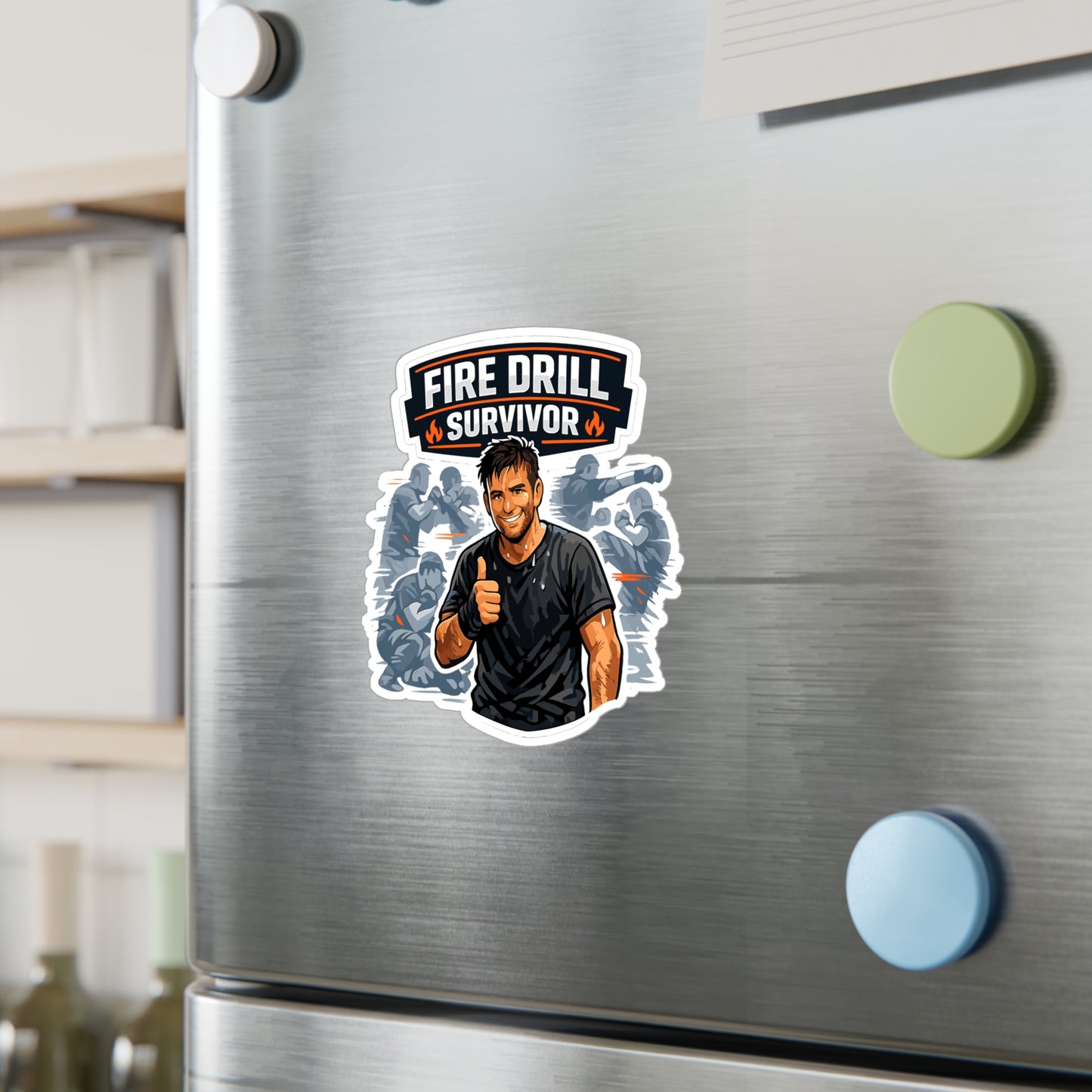Krav Maga Sticker Fire Drill Survivor Martial Arts Self Defense Decals Waterproof Vinyl for Laptop Water Bottle