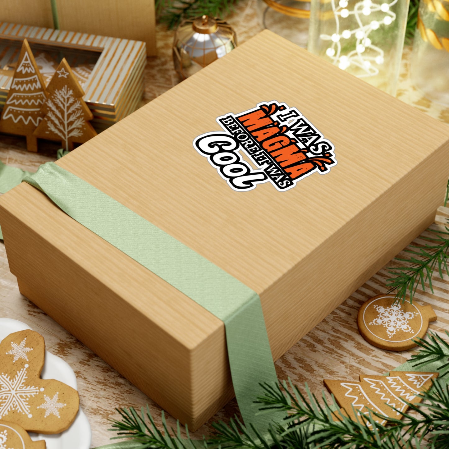 I Was Magma Before It Was Cool - Geology Sticker for Laptop Sticker. Water Bottle Sticker, Vinyl Geologist Decal - Geology Gift