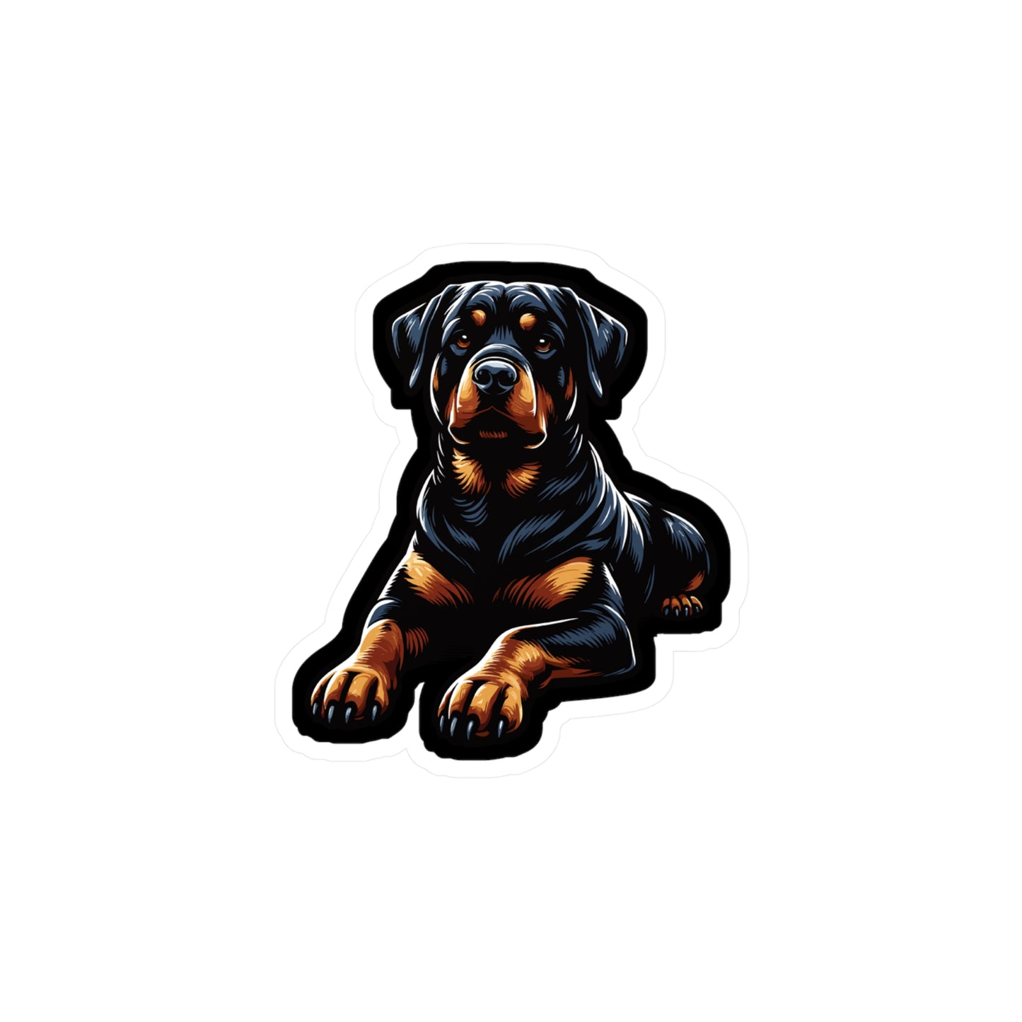 Rottweiler - Rottweiler Sticker for Car Window Laptop Sticker. Water Bottle Sticker, Vinyl Guard Decal, Powerful Sticker - Rottweiler Gift