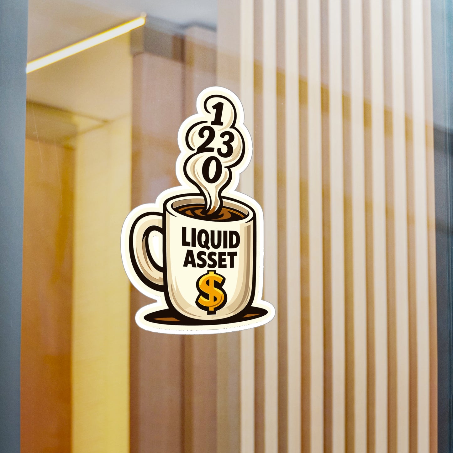 Accountant Sticker Liquid Asset Funny Balance Spreadsheet Amortization Design Vinyl Waterproof Decals for Laptop Water Bottle