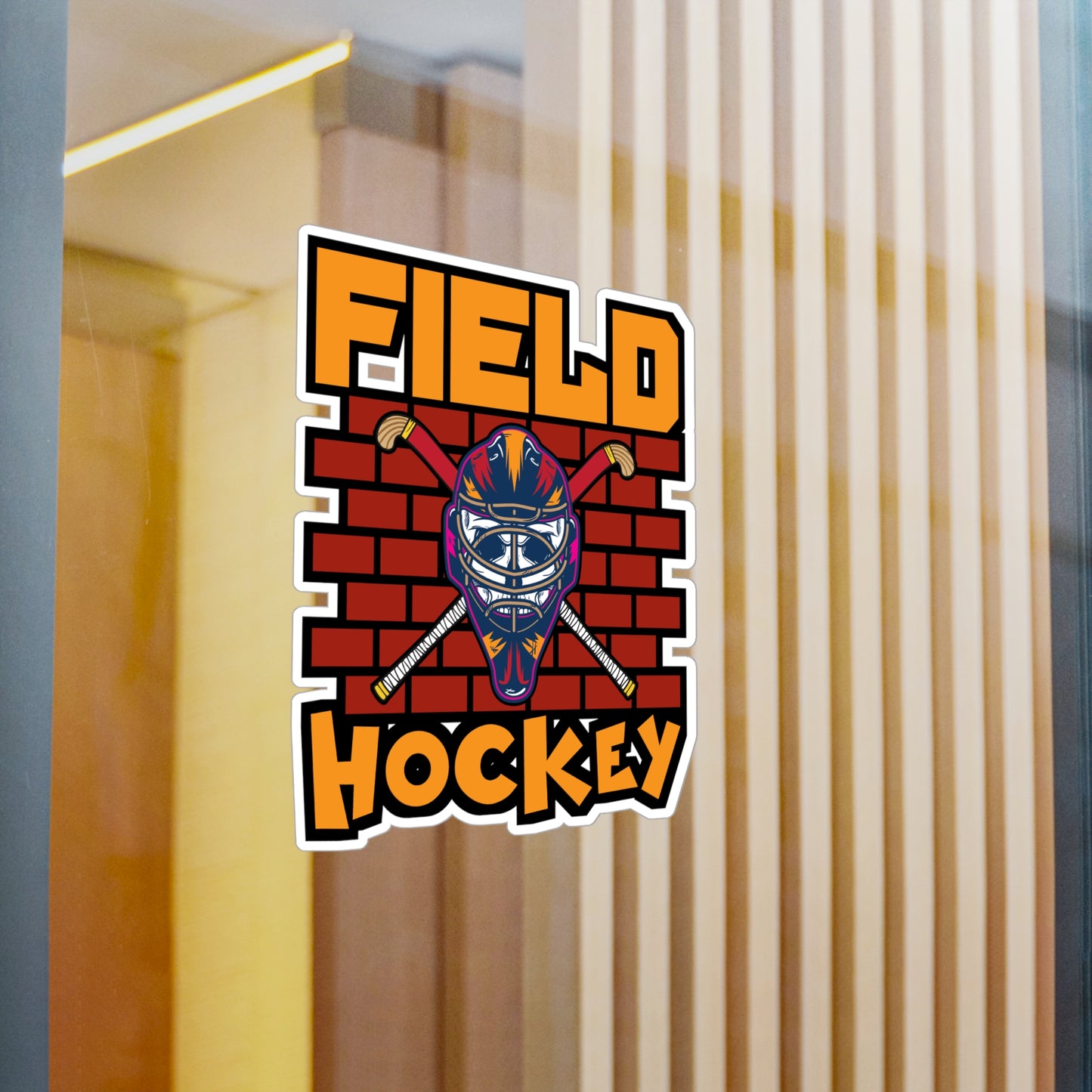 Field Hockey - Field hockey Sticker for Laptop Sticker. Water Bottle Sticker, Vinyl Hockey Decal - Field hockey Gift