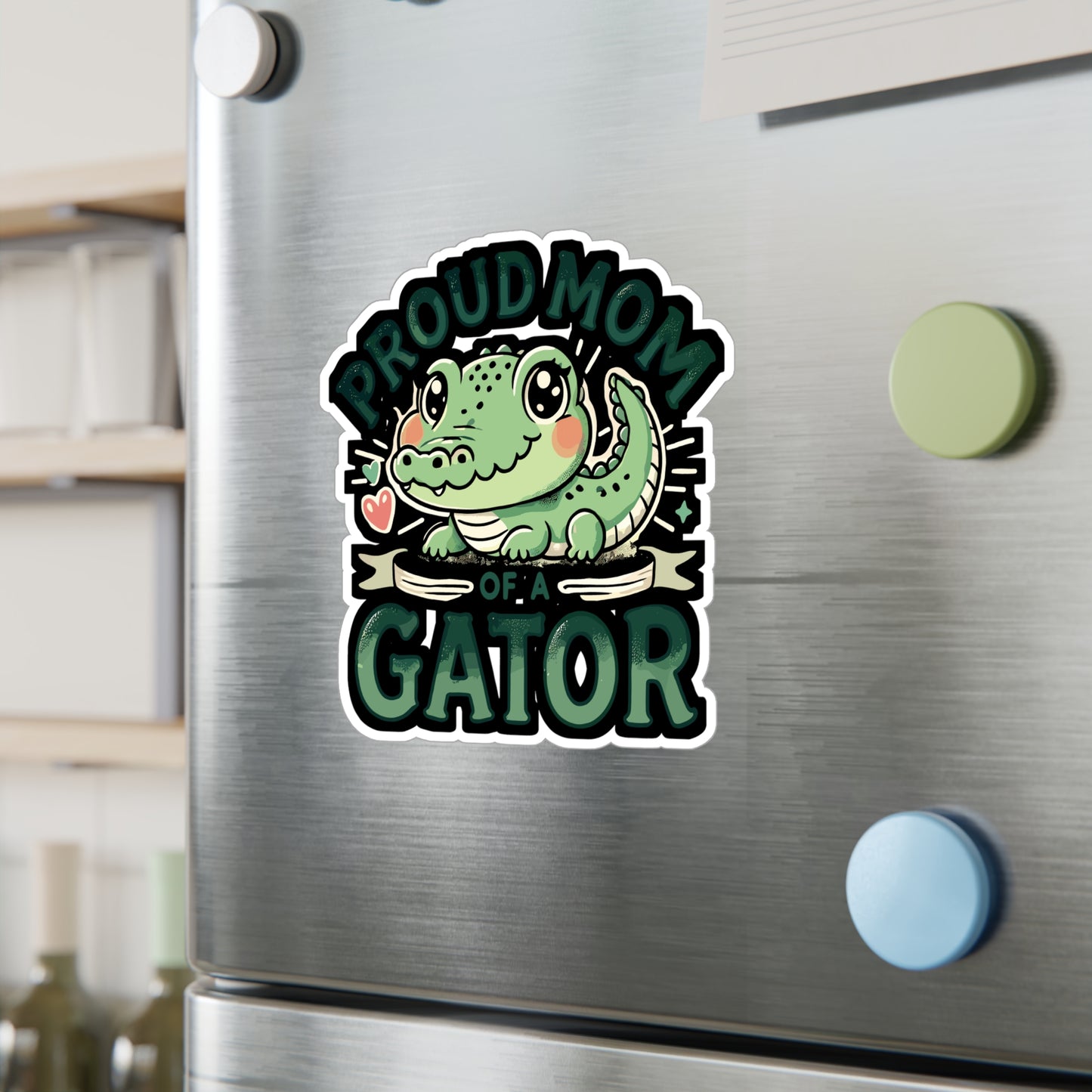Proud Mom Of A Gator - Gator mom Sticker for Laptop Sticker. Water Bottle Sticker, Vinyl Alligator Decal - Gator mom Gift