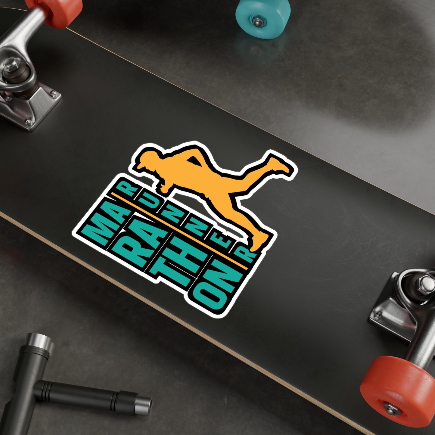 Marathon Runner - Marathon Sticker for Car Window Laptop Sticker. Water Bottle Sticker, Vinyl Running Decal, Funny Sticker - Marathon Gift