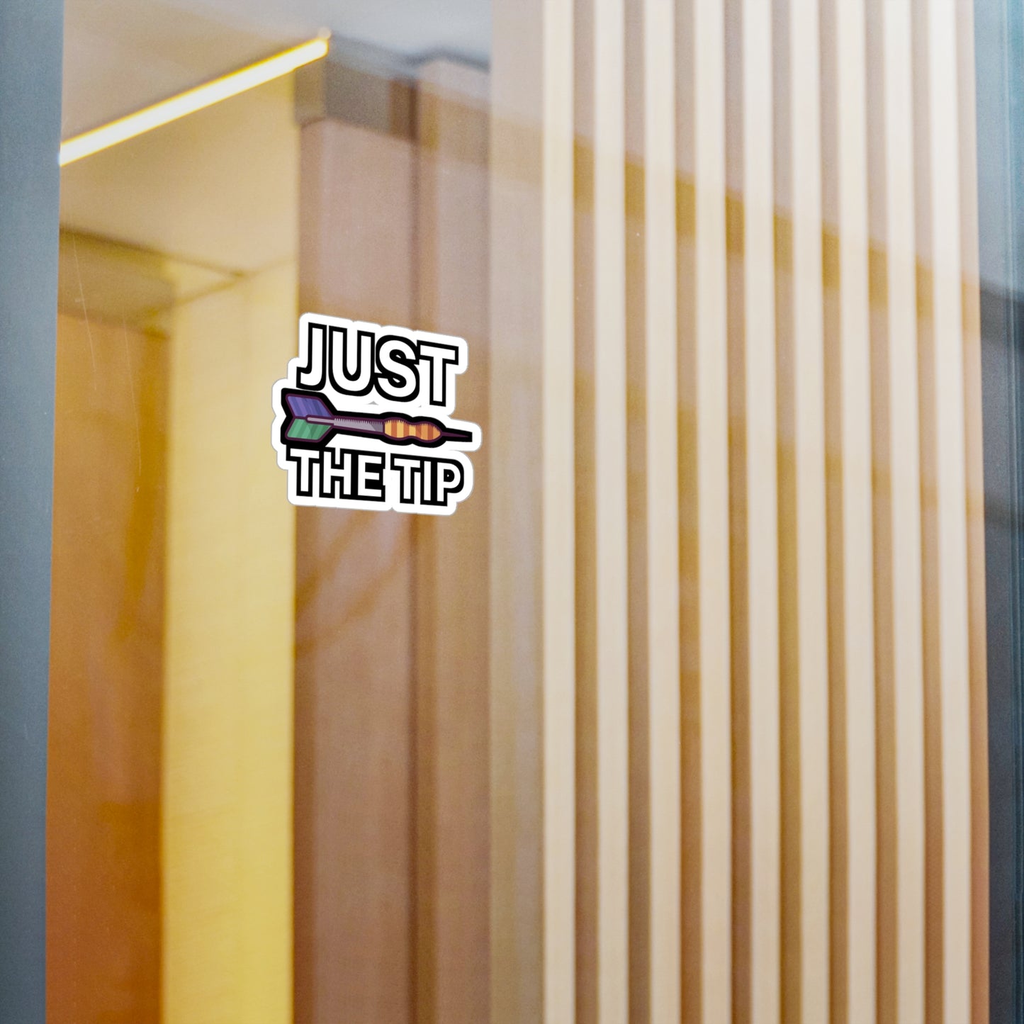 Just the tip - Darts Sticker for Wall, Laptop, Window, Truck, Car Darts Gift Vinyl Darts Decal Sticker
