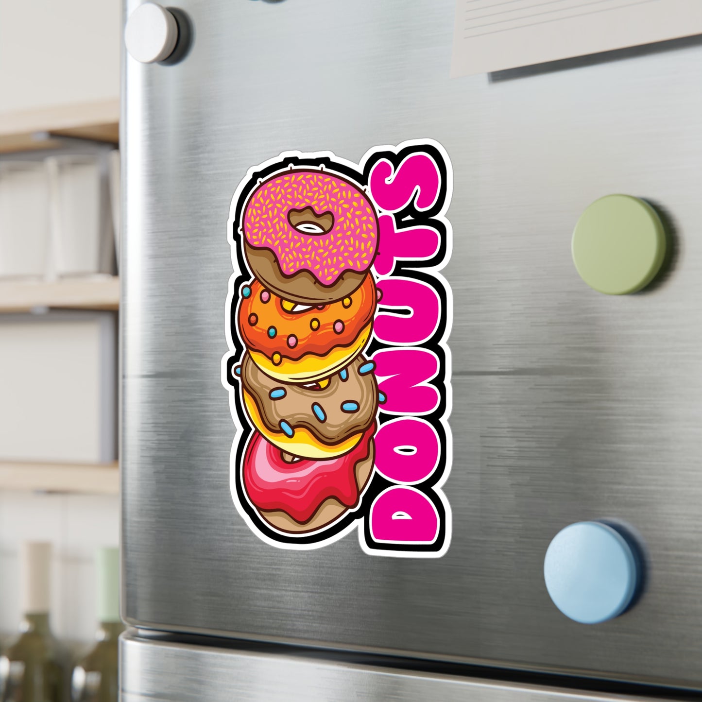 Donuts - Donut Sticker for Car Window Laptop Sticker. Water Bottle Sticker, Vinyl Food Decal, Donuts Sticker - Donut Gift