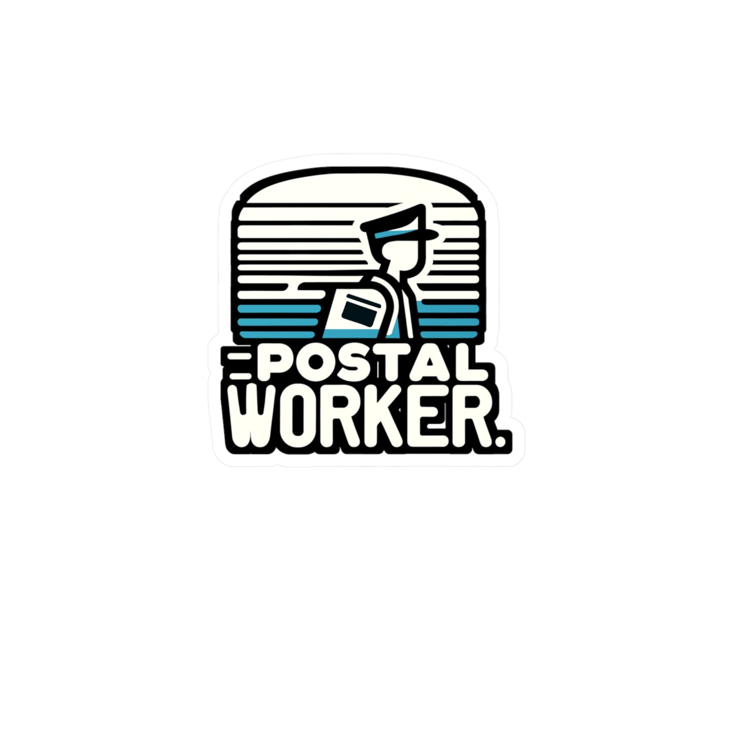 Postal Worker - Postal worker Sticker for Laptop Sticker. Water Bottle Sticker, Vinyl Funny postal worker Decal - Postal worker Gift