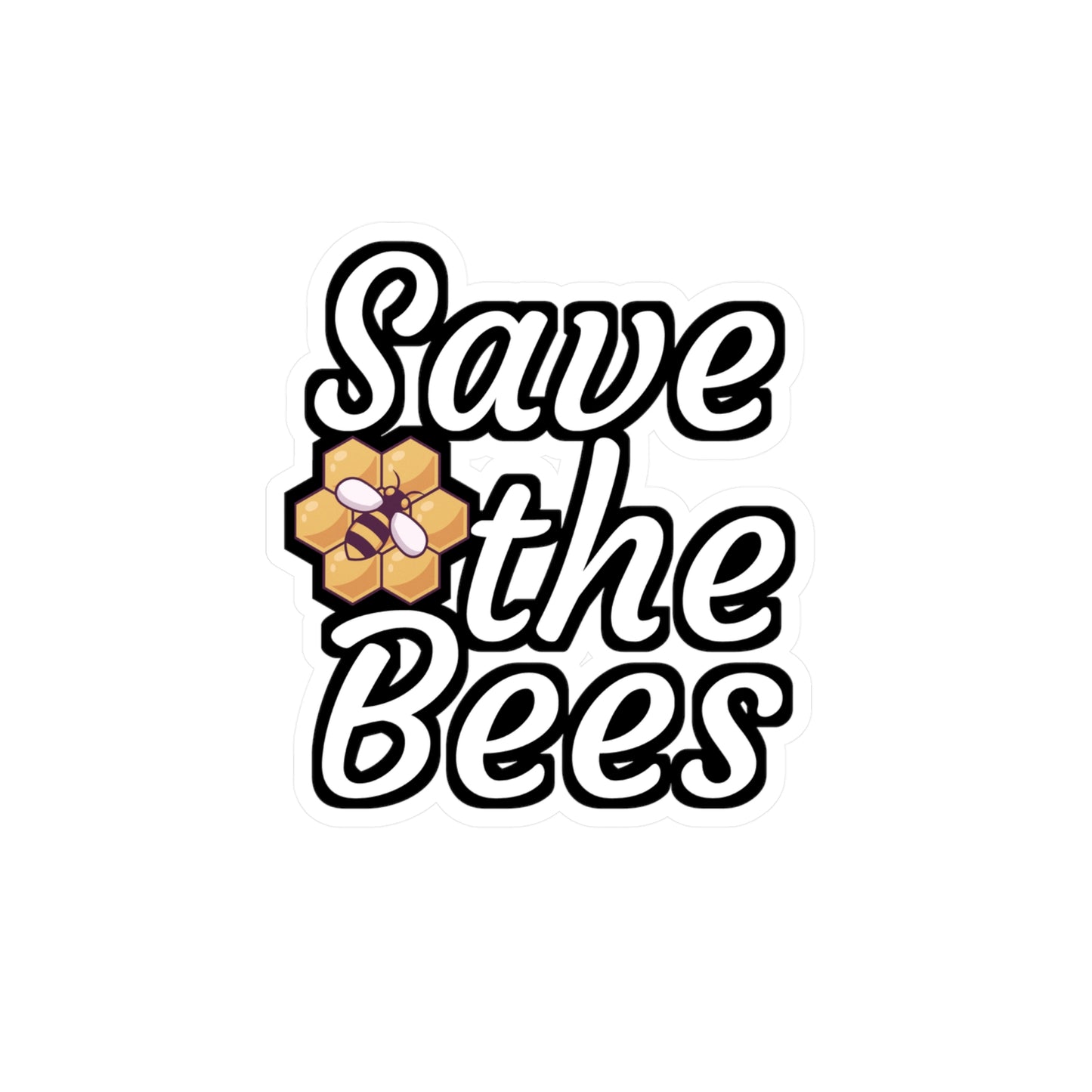 Save the bees - Beekeeper Sticker for Wall, Laptop, Window, Truck, Car Beekeeper Gift Vinyl Beekeepers Decal Sticker