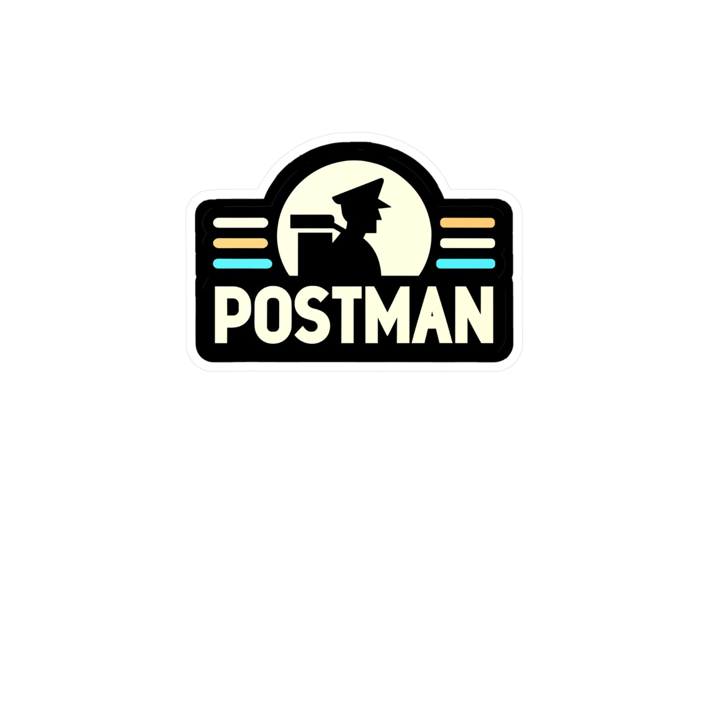 Postman - Postal worker Sticker for Laptop Sticker. Water Bottle Sticker, Vinyl Funny postal worker Decal - Postal worker Gift