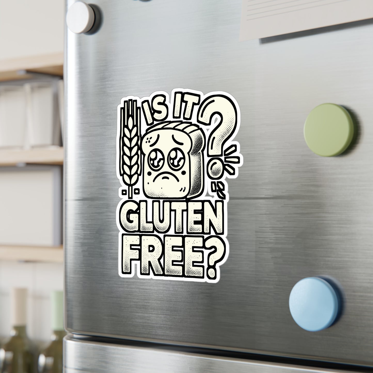 Is It Gluten Free? – Vinyl Celiac Decal for Car Window, Laptop & Water Bottle | Gluten Awareness Gift