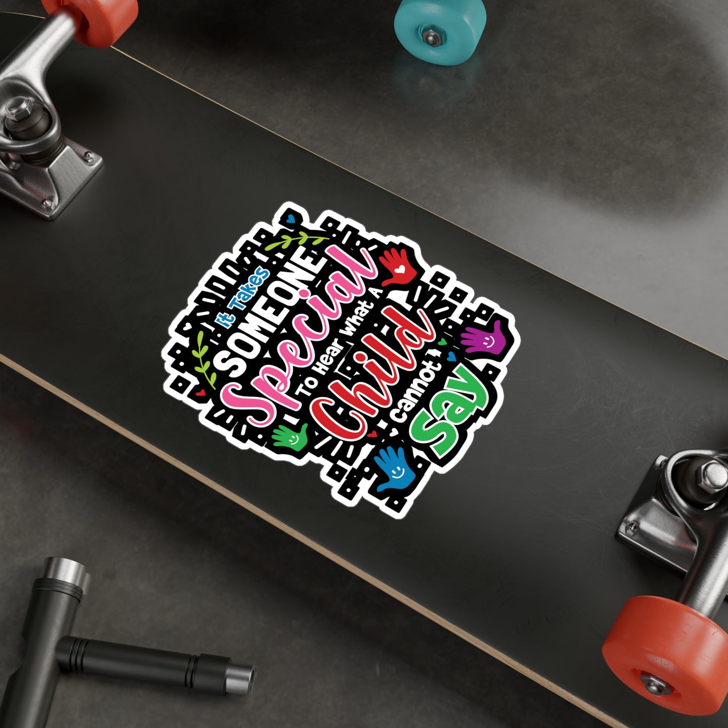 It Takes Someone Special To Hear - Special-education-teacher Sticker for Laptop Sticker. Water Bottle Sticker, Vinyl Disabilities Decal - Special-education-teacher Gift