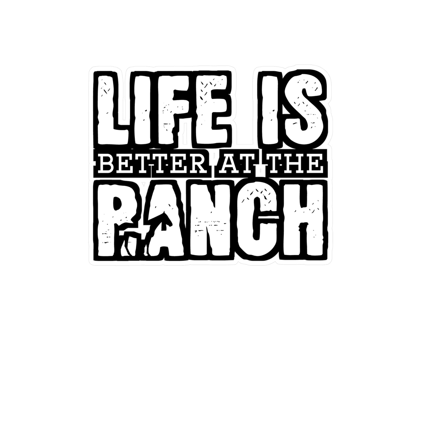 Life Is Better At The Ranch | Farmer Sticker | Tractor Decals | Livestock Laptop Sticker | Farmer Gift | Tractor Gift