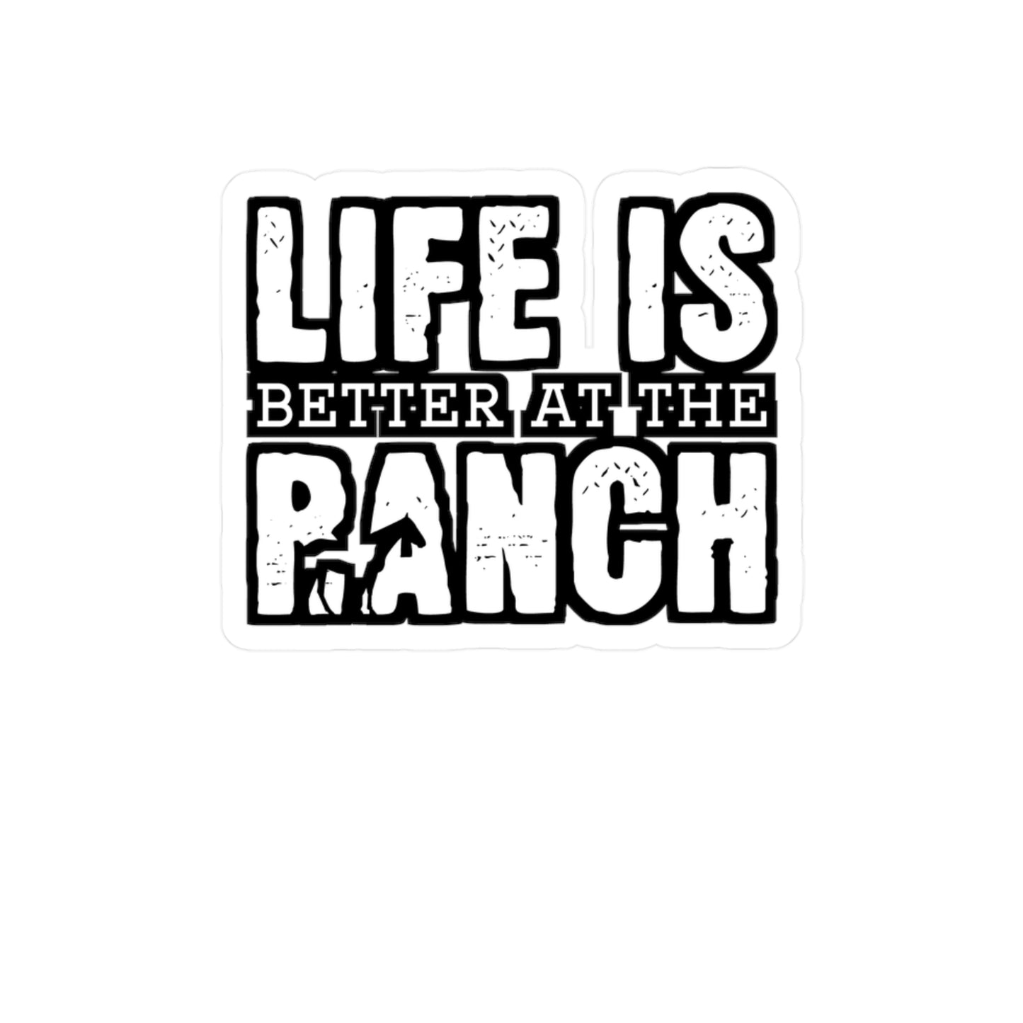Life Is Better At The Ranch | Farmer Sticker | Tractor Decals | Livestock Laptop Sticker | Farmer Gift | Tractor Gift