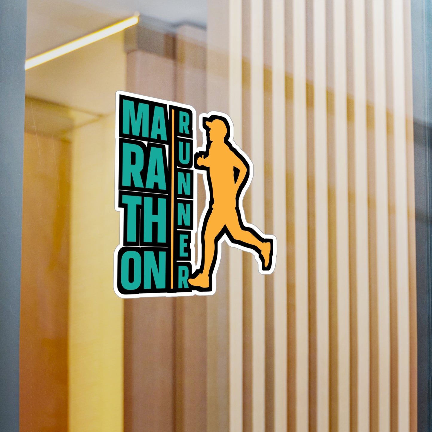 Marathon Runner - Marathon Sticker for Car Window Laptop Sticker. Water Bottle Sticker, Vinyl Running Decal, Funny Sticker - Marathon Gift