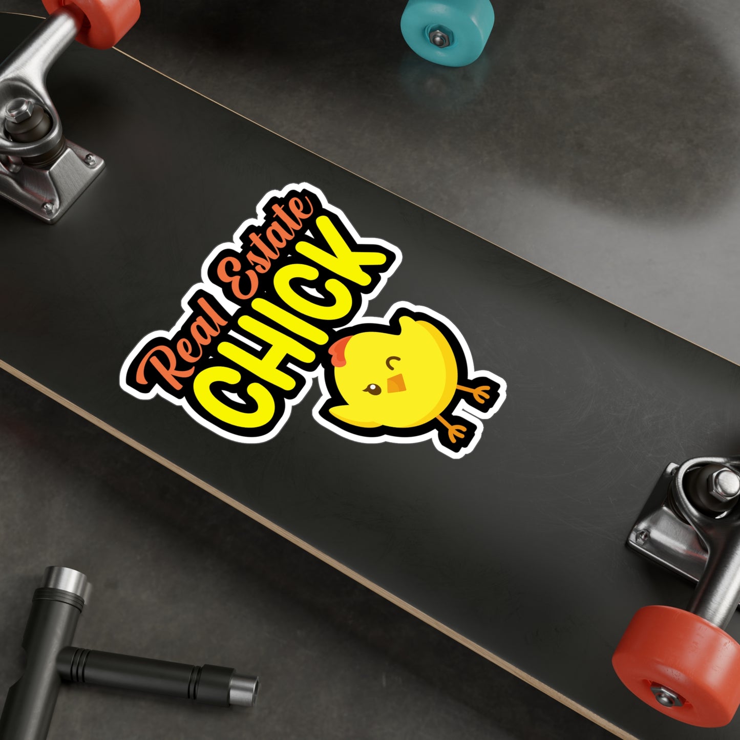 Real estate chick - Real estate Sticker for Wall, Laptop, Window, Truck, Car Real estate Gift Vinyl Real estate agent Decal Sticker