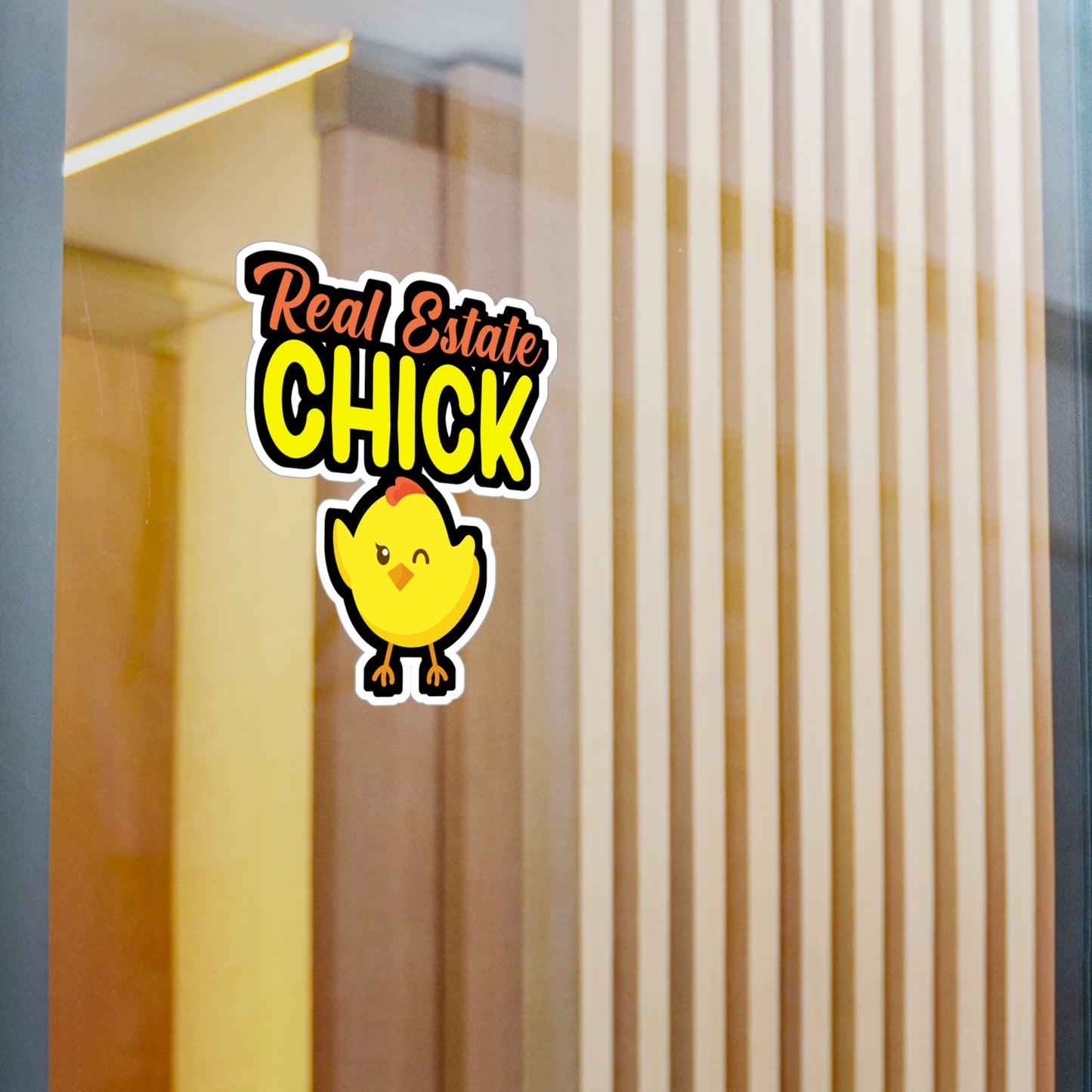 Real estate chick - Real estate Sticker for Wall, Laptop, Window, Truck, Car Real estate Gift Vinyl Real estate agent Decal Sticker