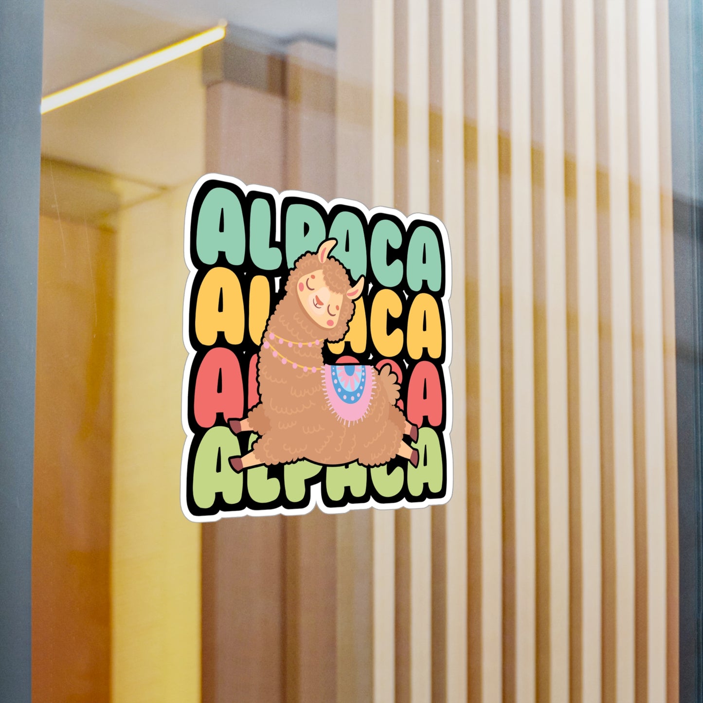 Alpaca - Alpaca Sticker for Car Window Laptop Sticker. Water Bottle Sticker, Vinyl Alpacas Decal, Lama Sticker - Alpaca Gift