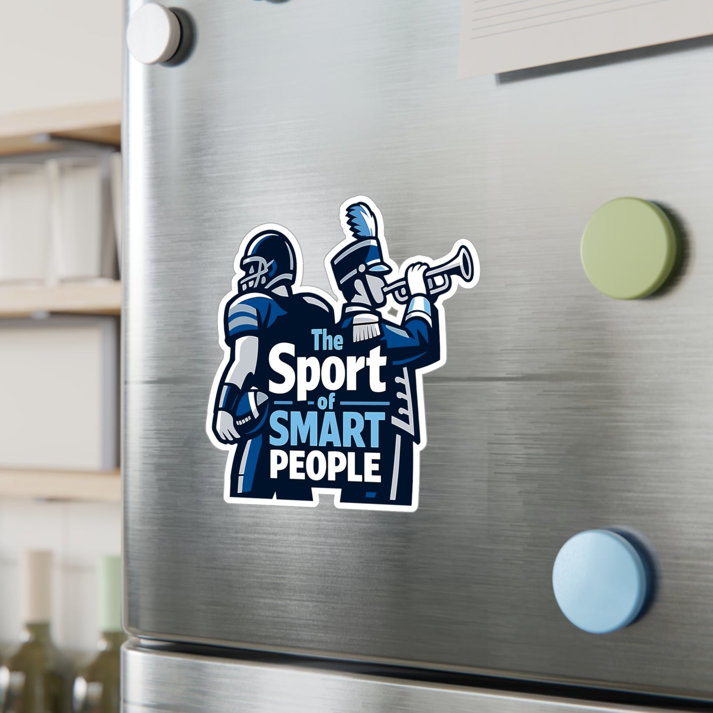 Marching Band Sticker "The Sport of Smart People" Vinyl Waterproof decals for Laptop Water Bottle Drummer Band Director Mellophone