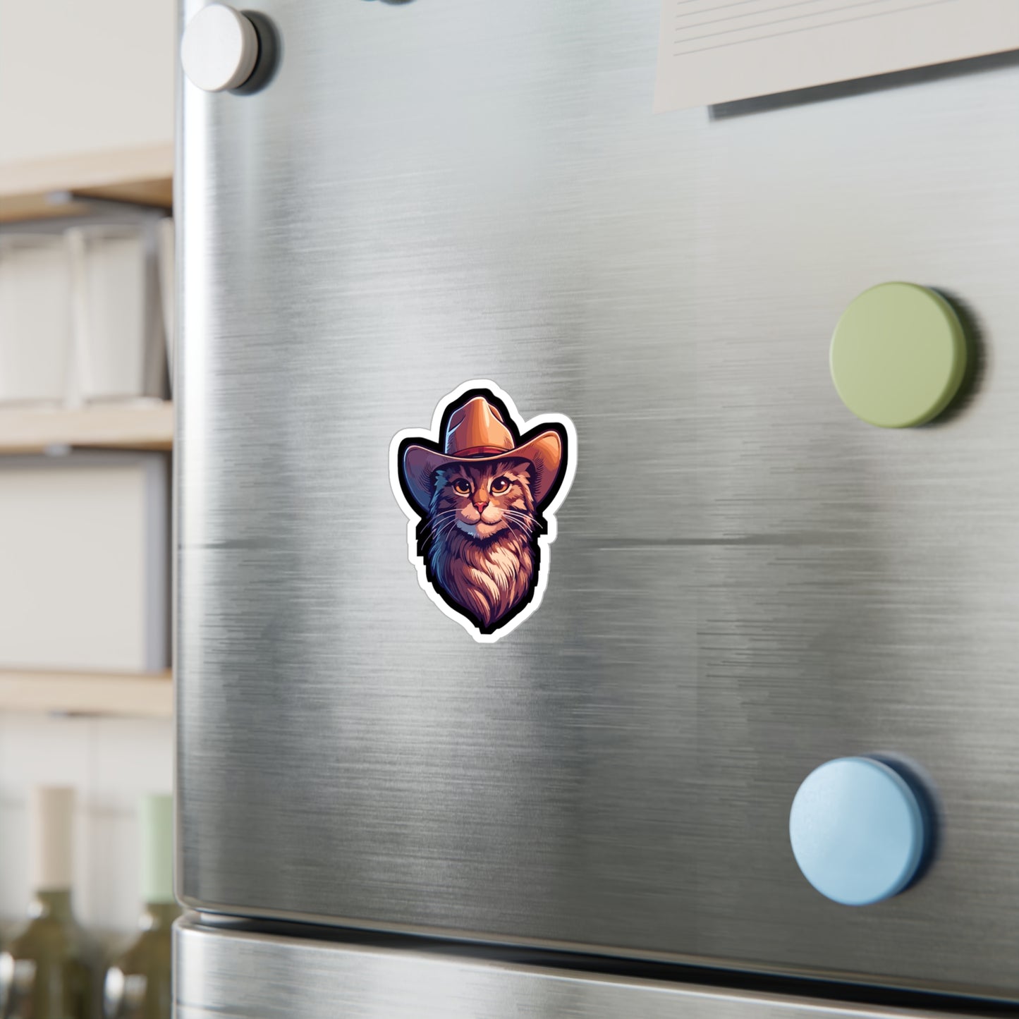 Cowboy Cat - Cowboy Sticker for Car Window Laptop Sticker. Water Bottle Sticker, Vinyl Cat Decal, Western Sticker - Cowboy Gift