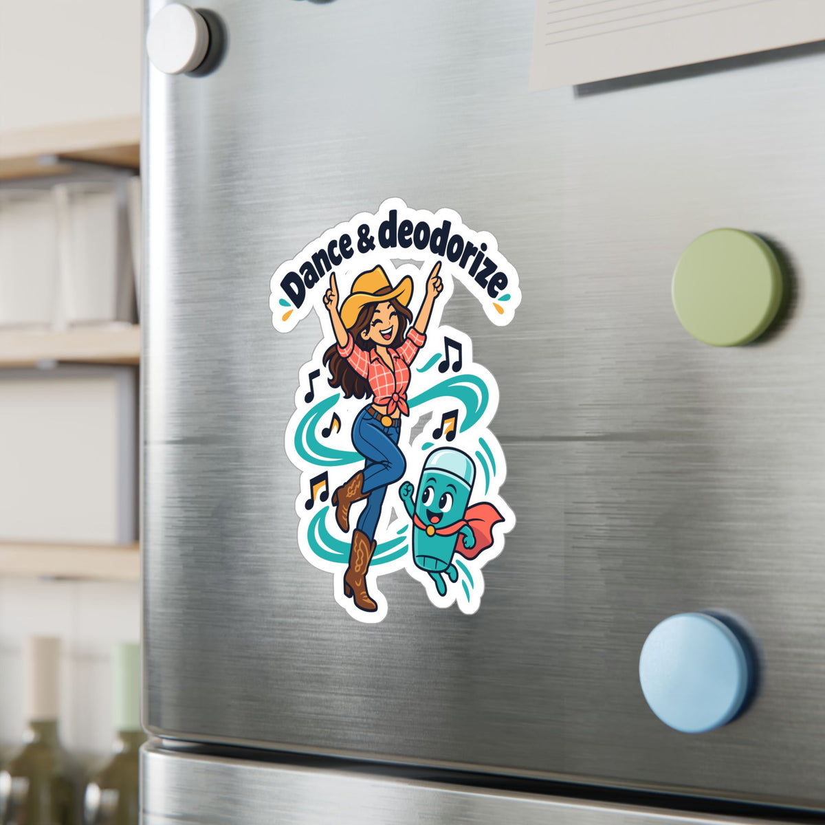 Line Dance Sticker - Dance & Deodorize Decals for the Country-Life Dancer, Western Laptop and Water Bottle Decor