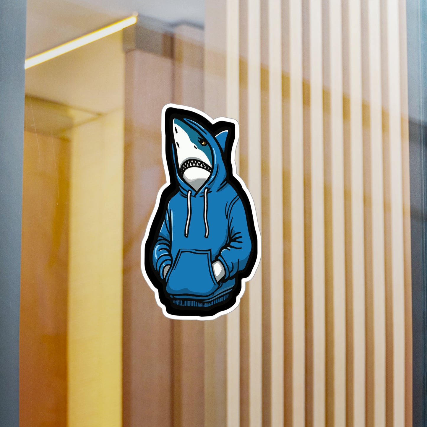 Cool Shark - Cool Sticker for Car Window Laptop Sticker. Water Bottle Sticker, Vinyl Shark Decal, Hoodie Sticker - Cool Gift