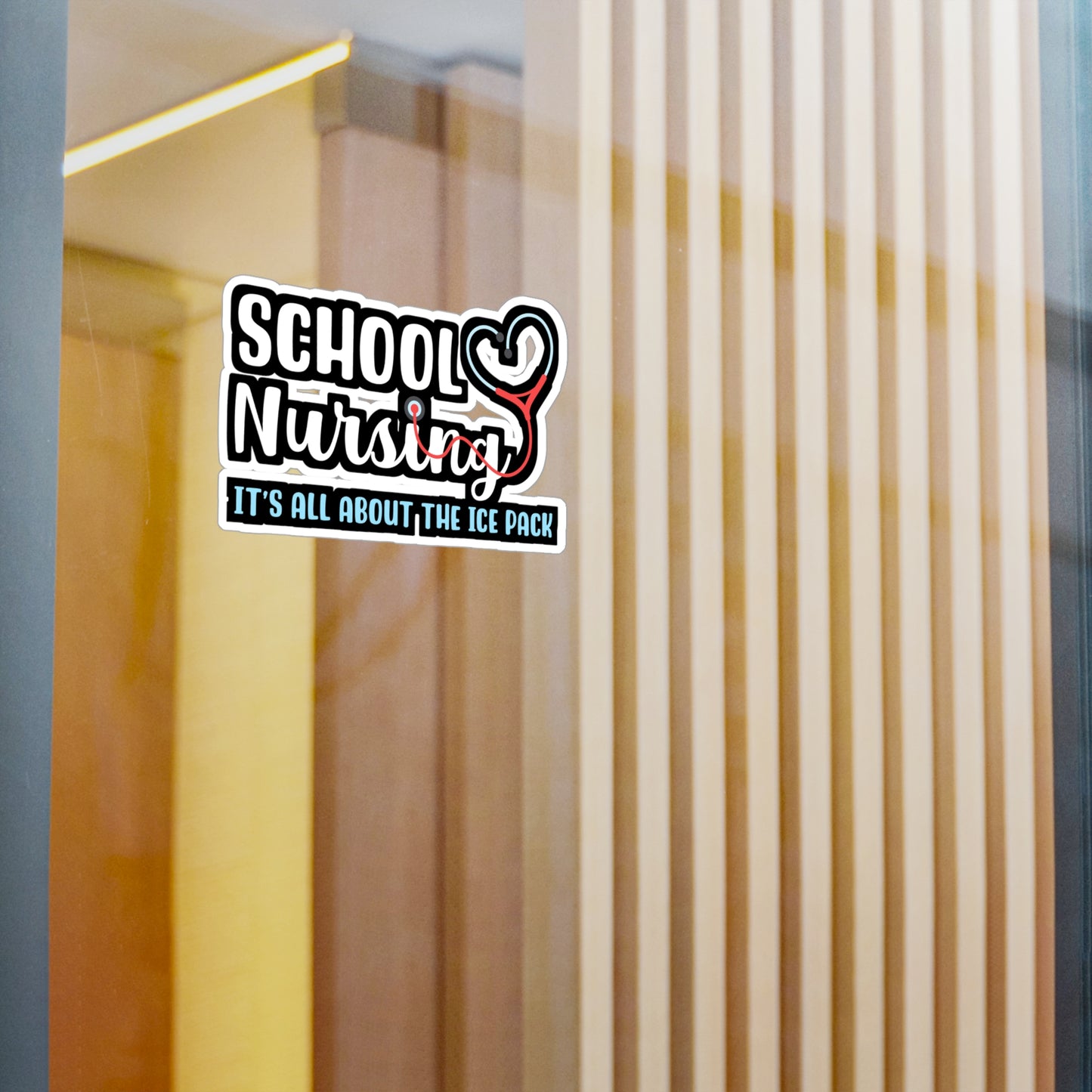 School Nursing It's All About the Ice Pack | School-nurse Sticker | Nursery Decals | School-nurse Gift