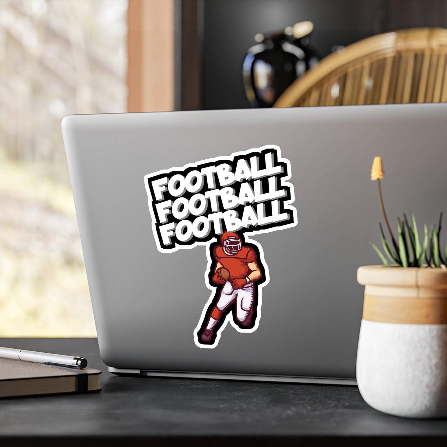 American Football - Rugby Sticker for Car, Wall, Laptop, Window, Truck Rugby Gift Vinyl Football Decal Sticker