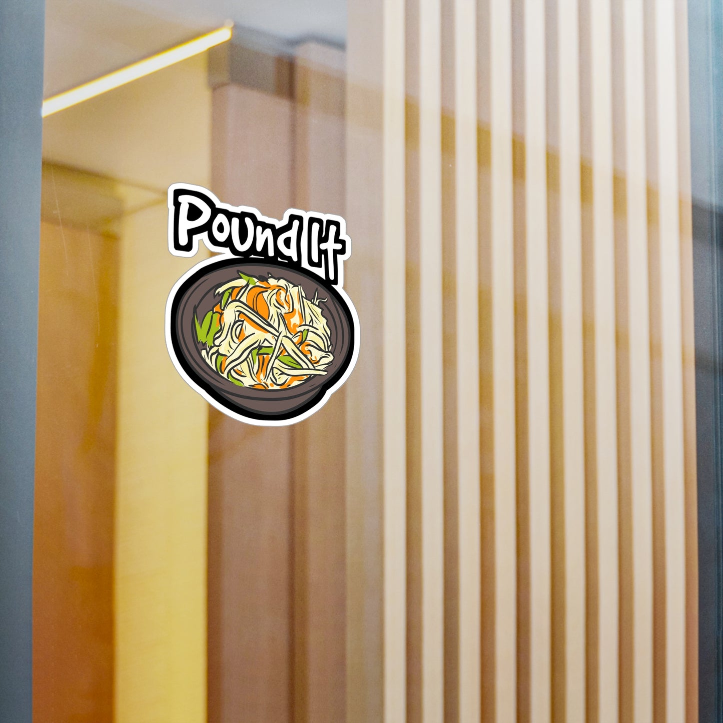 Pound It - Thai Sticker for Car Window Laptop Sticker. Water Bottle Sticker, Vinyl Food Decal, Salad Sticker - Thai Gift