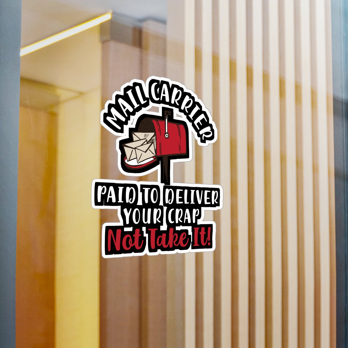 Mail Carrier | Postal worker Sticker | Funny postal worker Decals | Postman Laptop Sticker | Postal worker Gift | Funny postal worker Gift