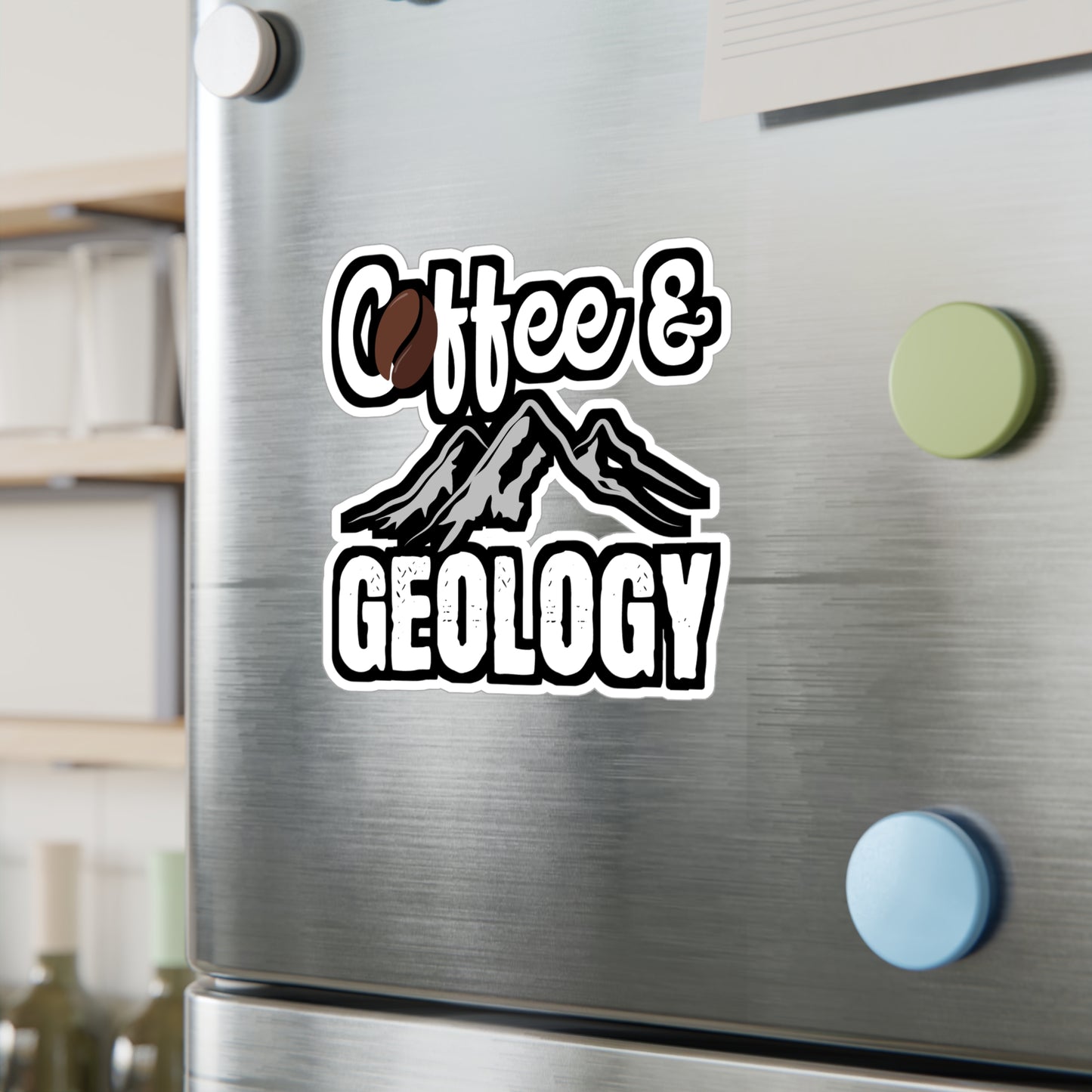 Coffee & Geology - Geology Sticker for Car Window Laptop Sticker. Water Bottle Sticker, Vinyl Geologist Decal, Rocks Sticker - Geology Gift