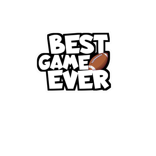 Best game ever - Rugby Sticker for Wall, Laptop, Window, Truck, Car Rugby Gift Vinyl Football Decal Sticker