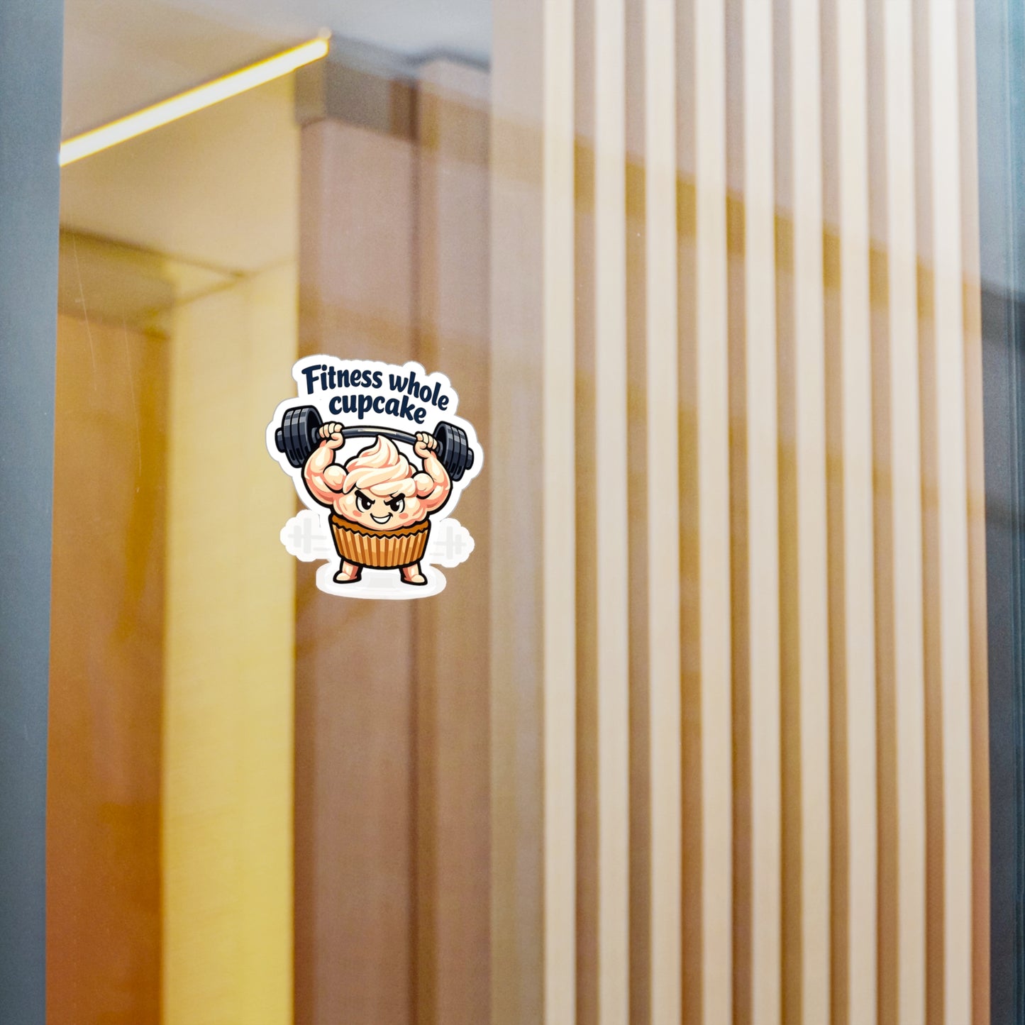 Baking Sticker Funny Fitness Whole Cupcake Design Waterproof Vinyl Decals for Laptop Water Bottle Sourdough Soggy Baker Humor