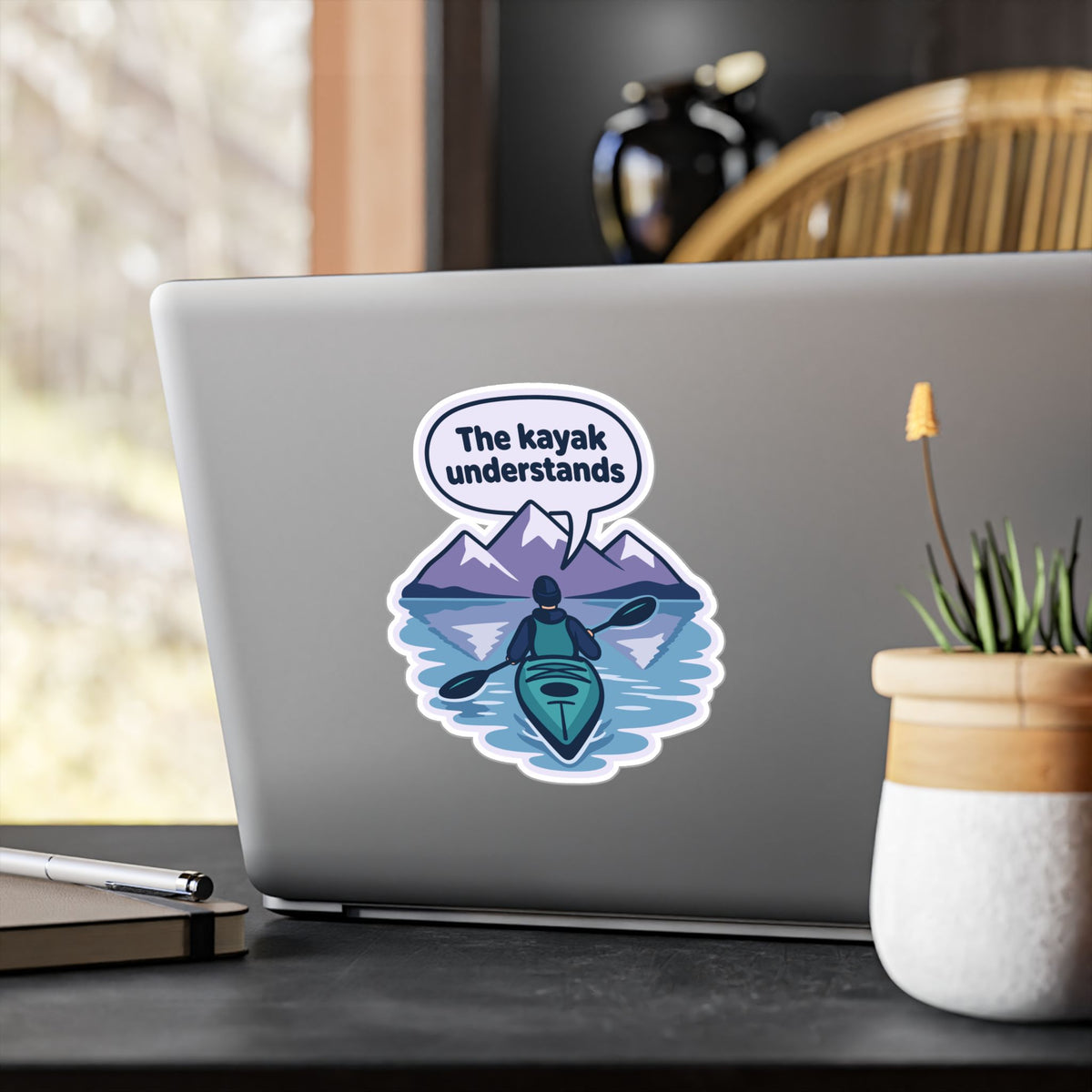 Kayak Sticker "The Kayak Understands" – Kayaking and Rowing Decals for Your Favorite Kayaker