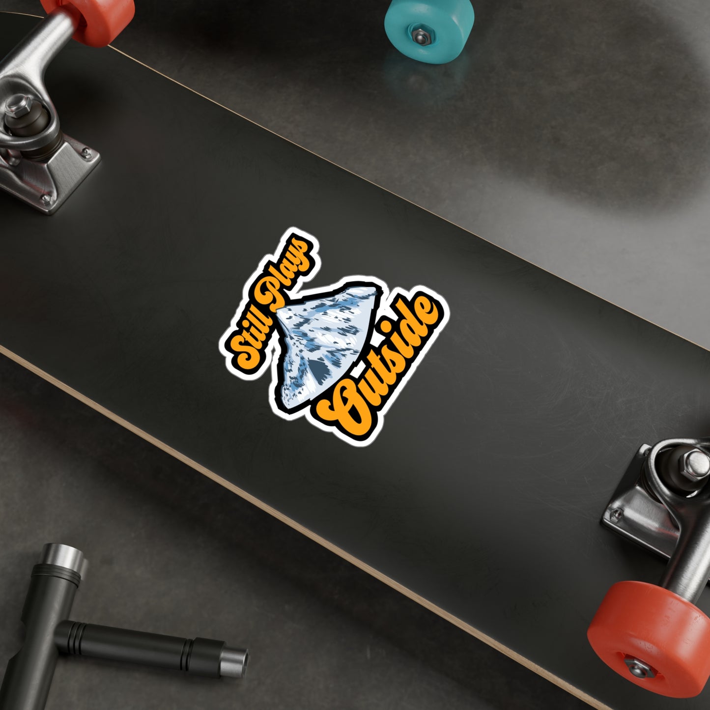 Still Plays Outside - Hiking Sticker for Laptop Sticker. Water Bottle Sticker, Vinyl Camping Decal - Hiking Gift