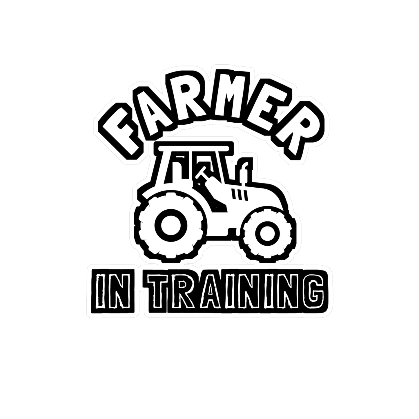 Farmer in Training - Farmer Sticker for Laptop Sticker. Water Bottle Sticker, Vinyl Tractor Decal - Farmer Gift