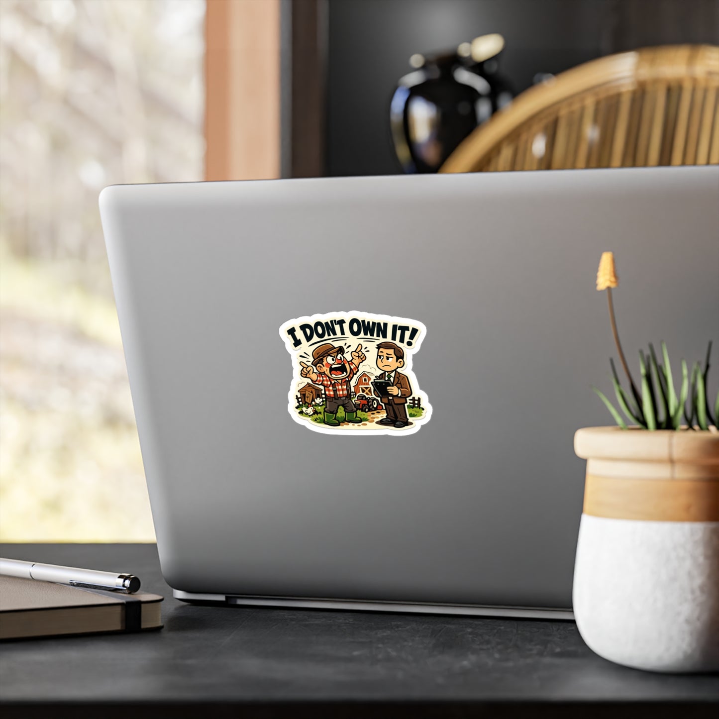 Insurance Agent Sticker “I Don’t Own It!” Funny policy premium liability Humor Waterproof Vinyl decals for Laptop Water Bottle