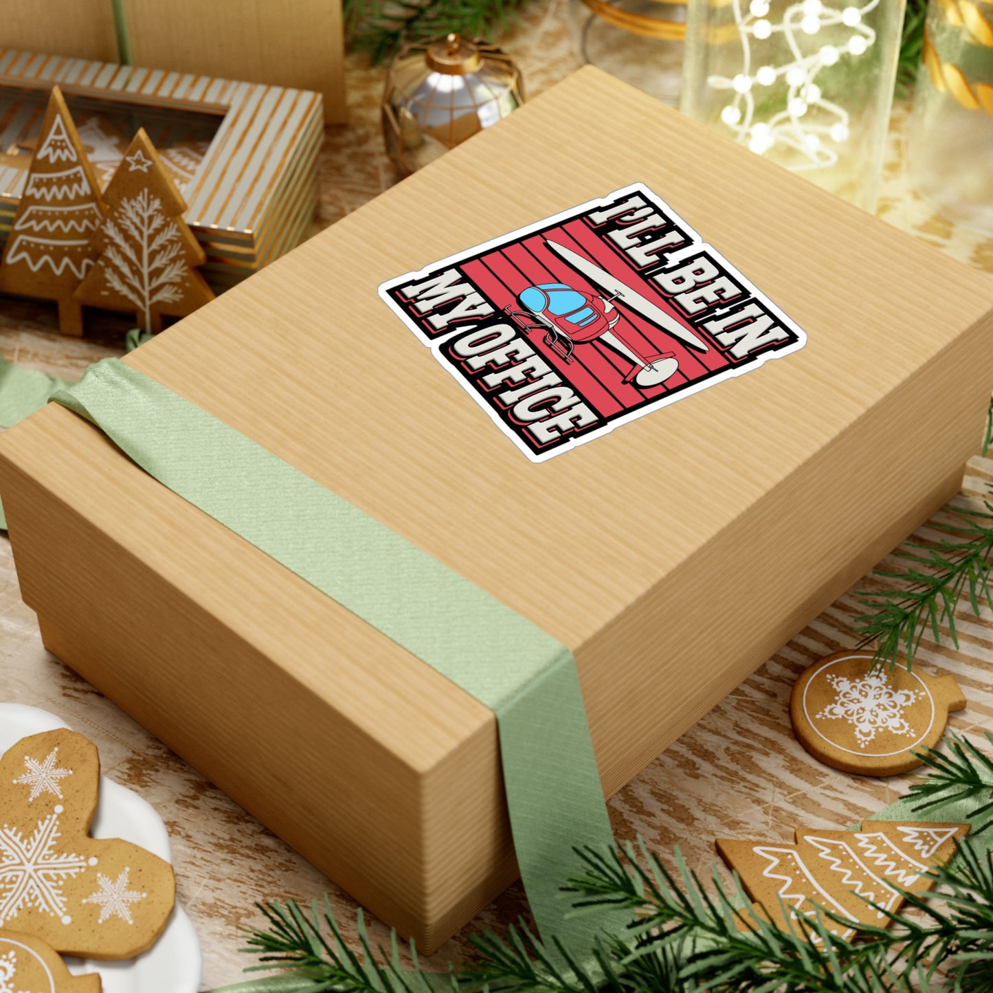 I'll Be In My Office - Helicopter Sticker for Laptop Sticker. Water Bottle Sticker, Vinyl Chopper Decal - Helicopter Gift