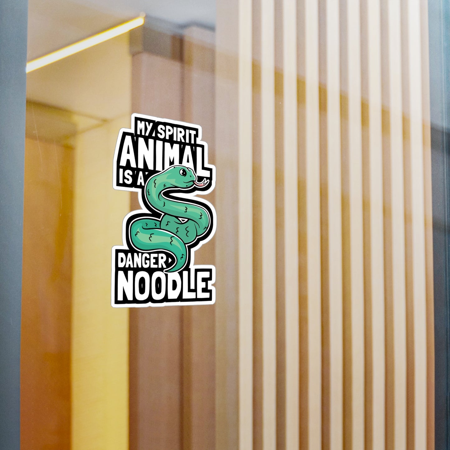 My Spirit Animal Is A Danger Noodle - Snakes Sticker for Laptop Sticker. Water Bottle Sticker, Vinyl Reptiles Decal - Snakes Gift