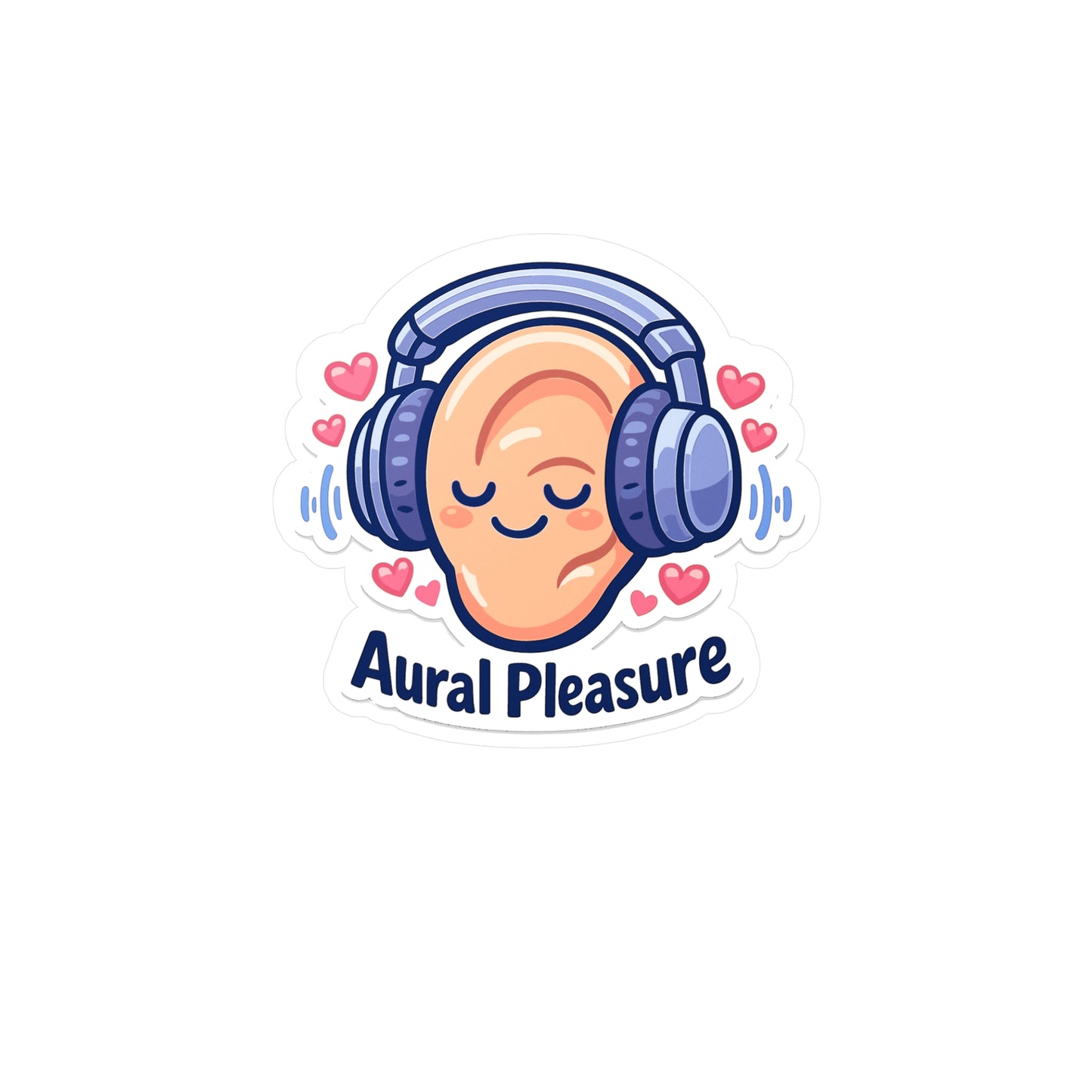 Audio Engineer Sticker Aural Pleasure Design, Waterproof Vinyl Decals for Laptop or Monitor by Sound Engineer Audio Technician