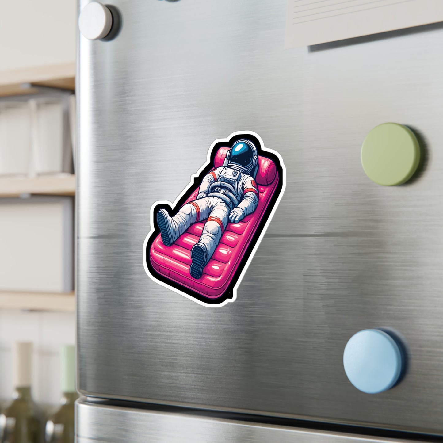 Vacation Astronaut - Astronaut Sticker for Laptop Sticker. Water Bottle Sticker, Vinyl Vacation Decal - Astronaut Gift