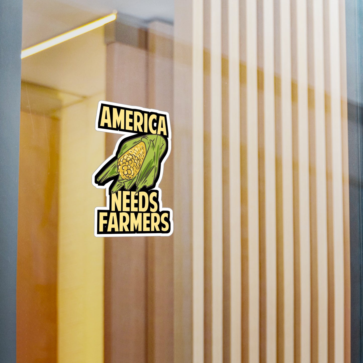 America Needs Farmers | Farmers Sticker | Tractor Vinyl Sticker | Livestock Laptop Sticker | Farmers Gift | Tractor Gift