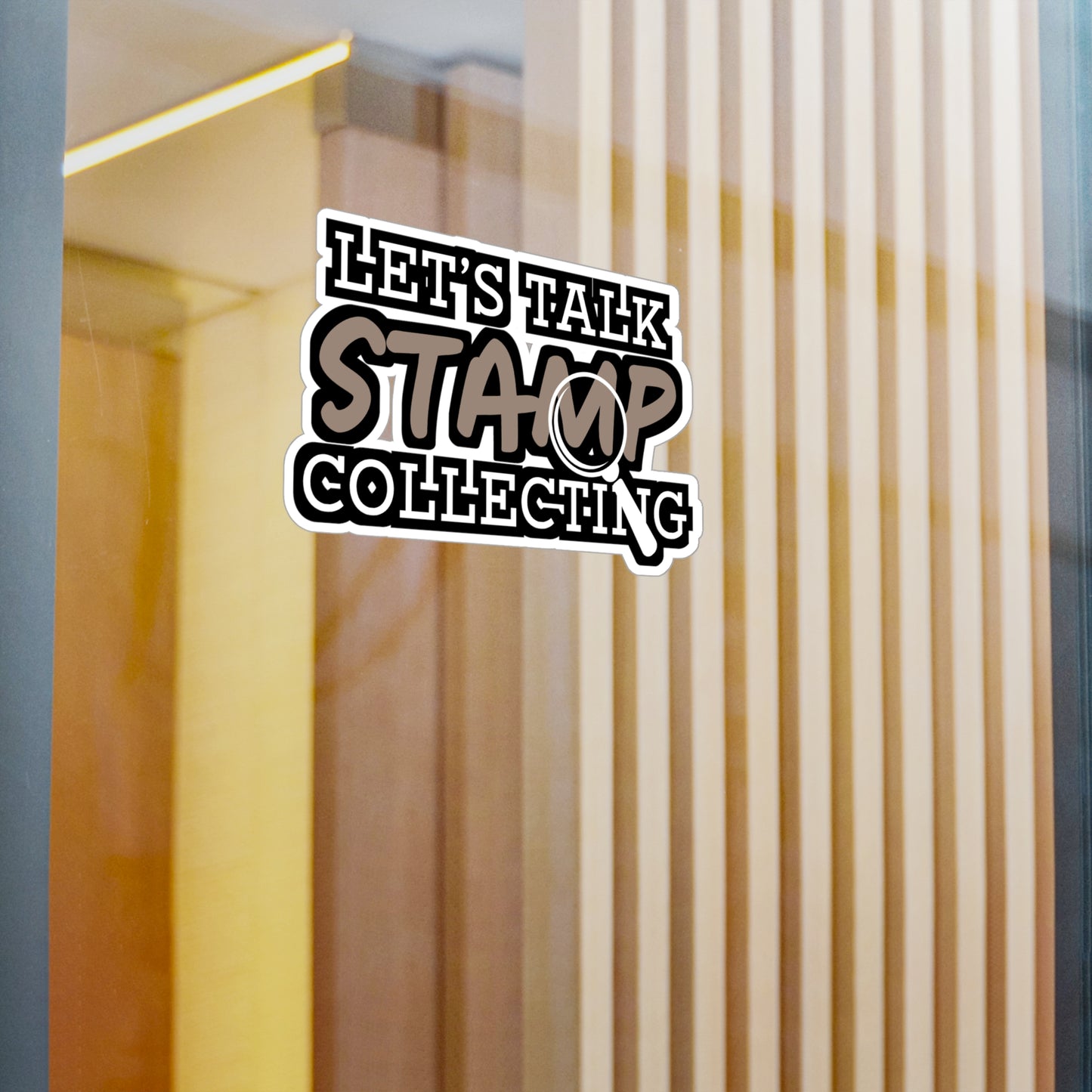 Let's Talk Stamp Collecting | Stamp collector Sticker | Philatelist Decals | Stamp collector Gift