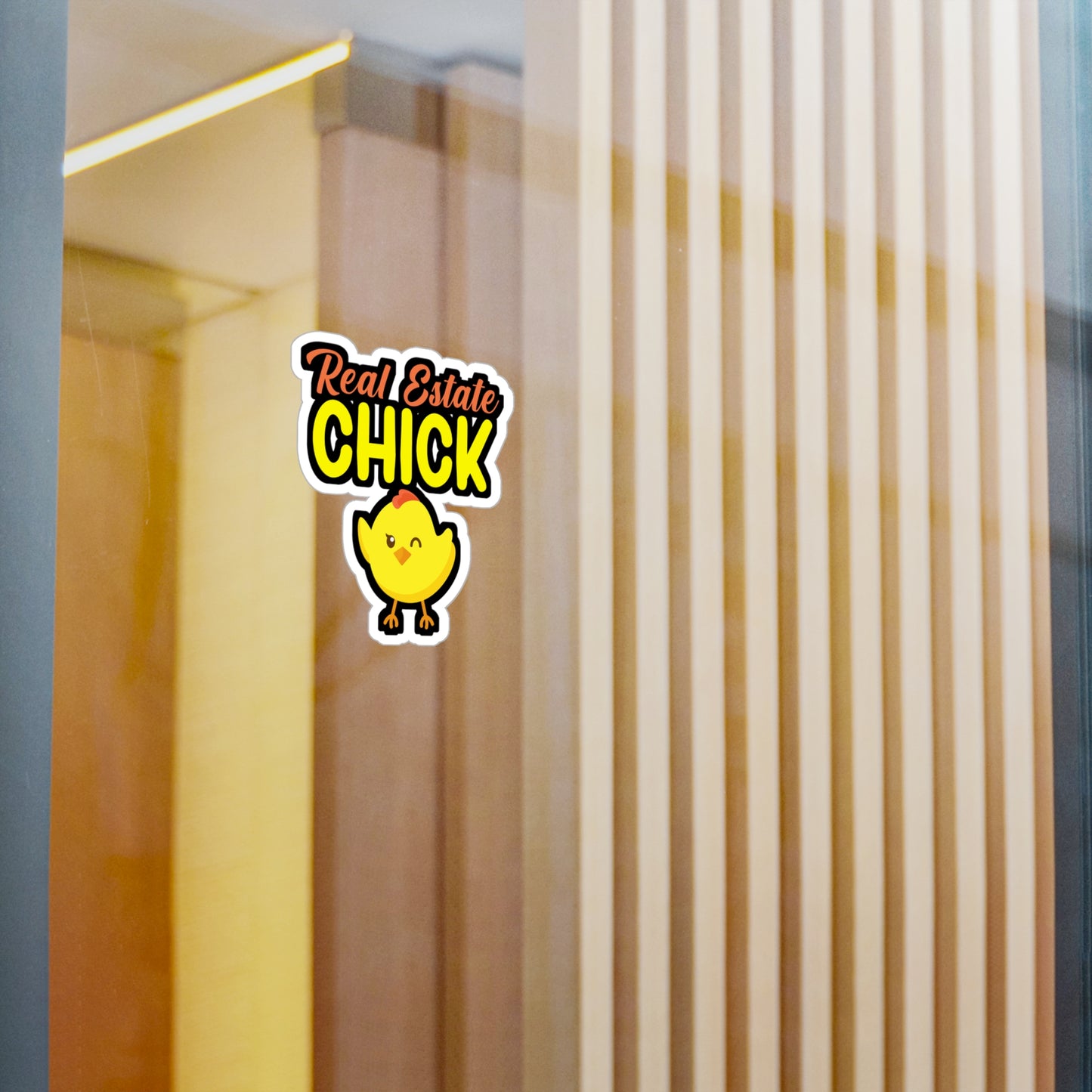 Real estate chick - Real estate Sticker for Wall, Laptop, Window, Truck, Car Real estate Gift Vinyl Real estate agent Decal Sticker