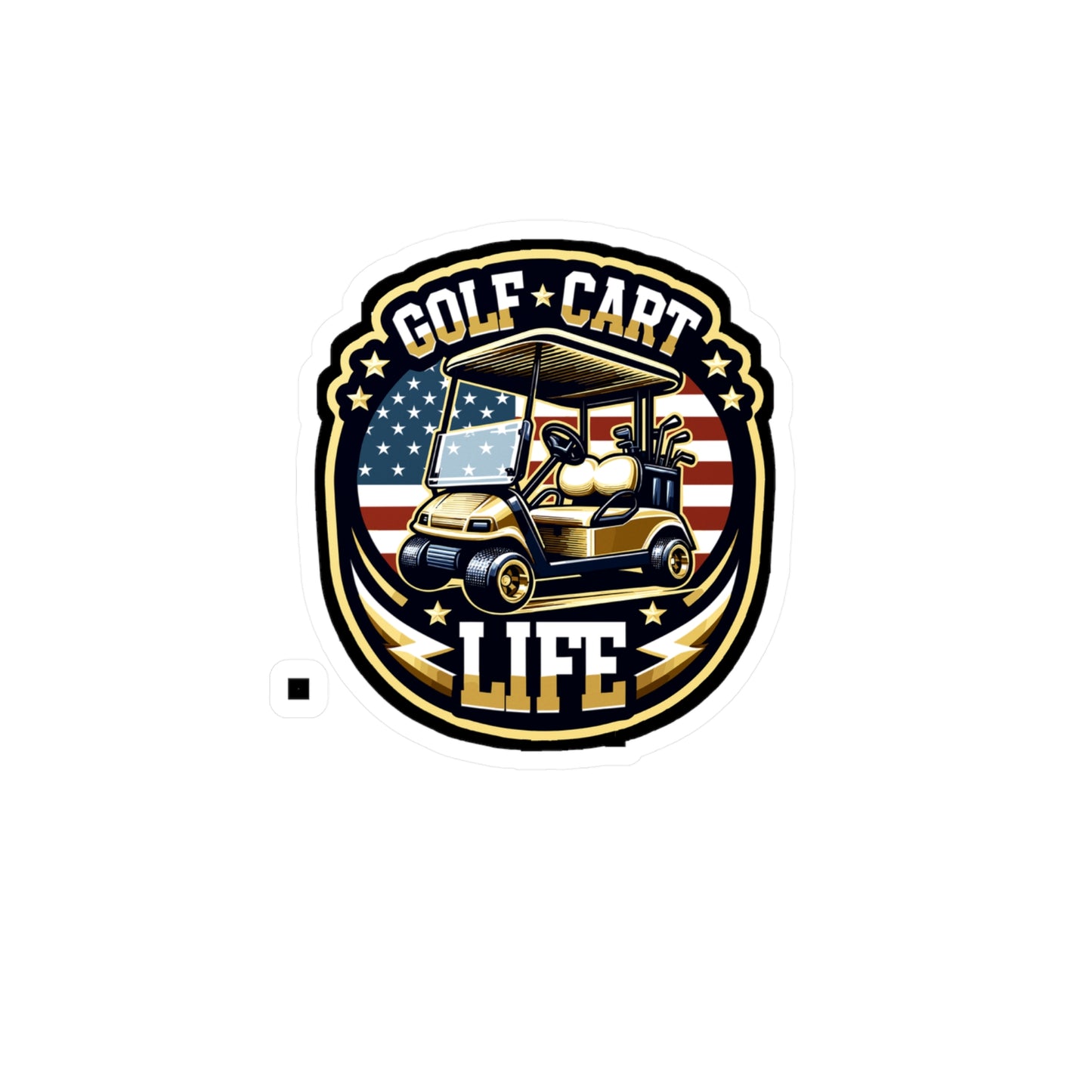 Golf Cart Life  - Golf Sticker for Car Window Phone Laptop Sticker. Water Bottle Sticker, Vinyl Golfer Decal, Hole Sticker - Golf Gift